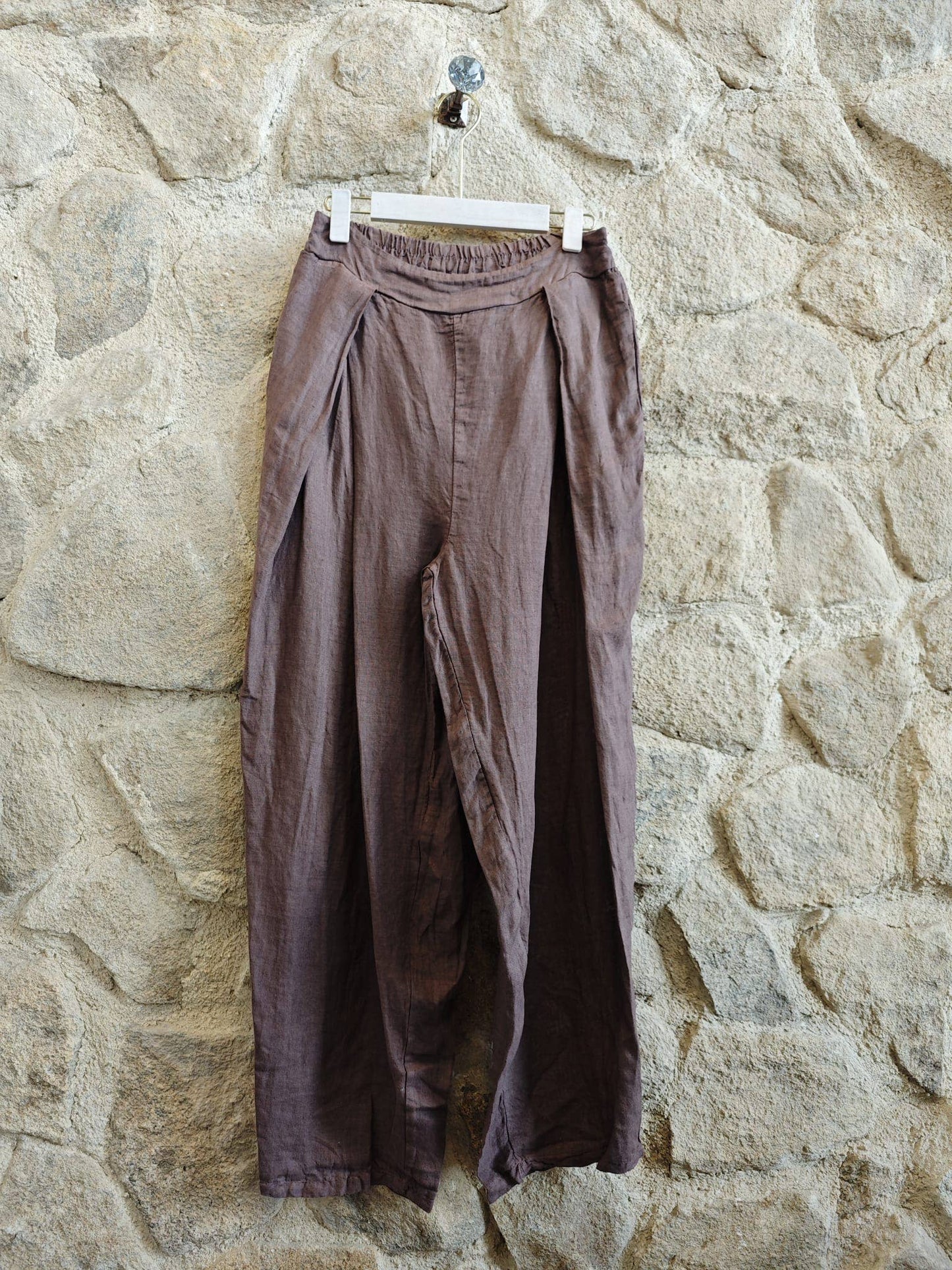 Ref-30622  LINEN PANTS 100%: Khaki
