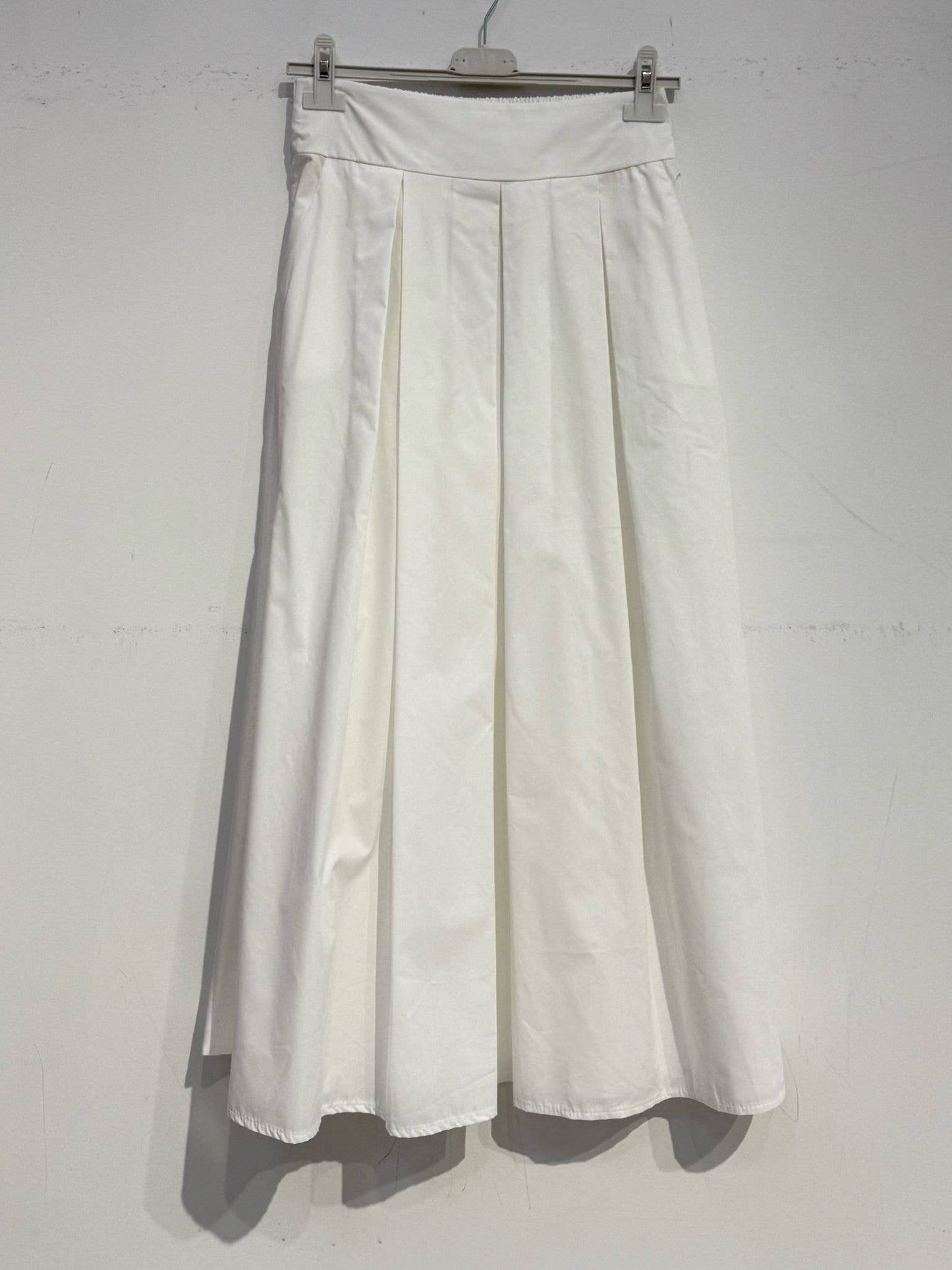 Glazed cotton skirt 2292: Chocolate / M