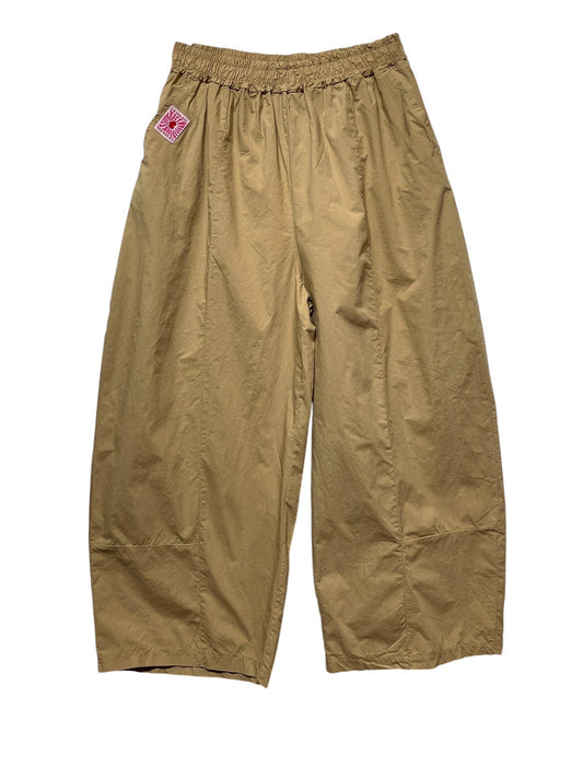 39472 PERCAL COTTON TROUSERS WITH POCKETS: CAMEL