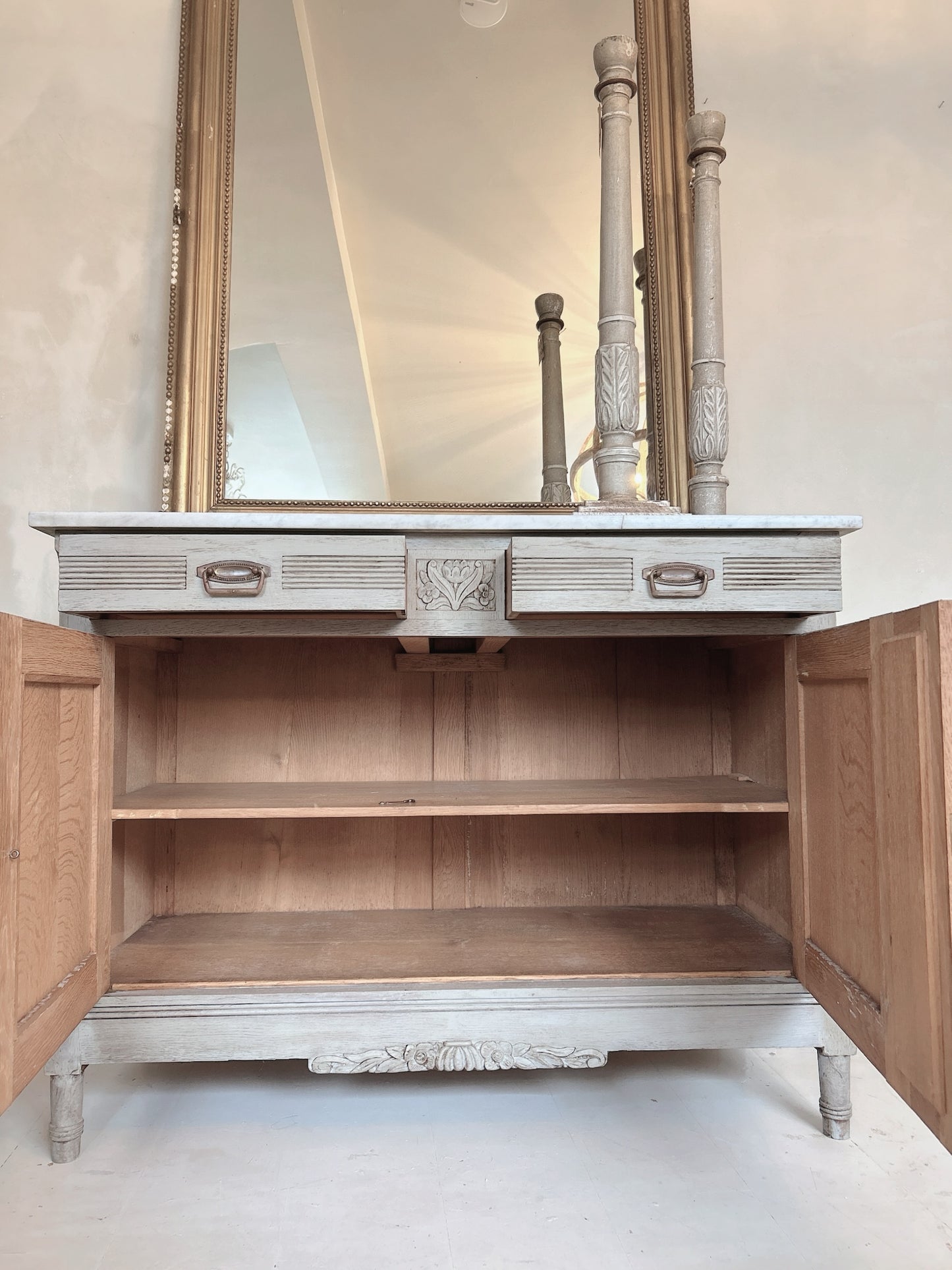 French antique painted commode