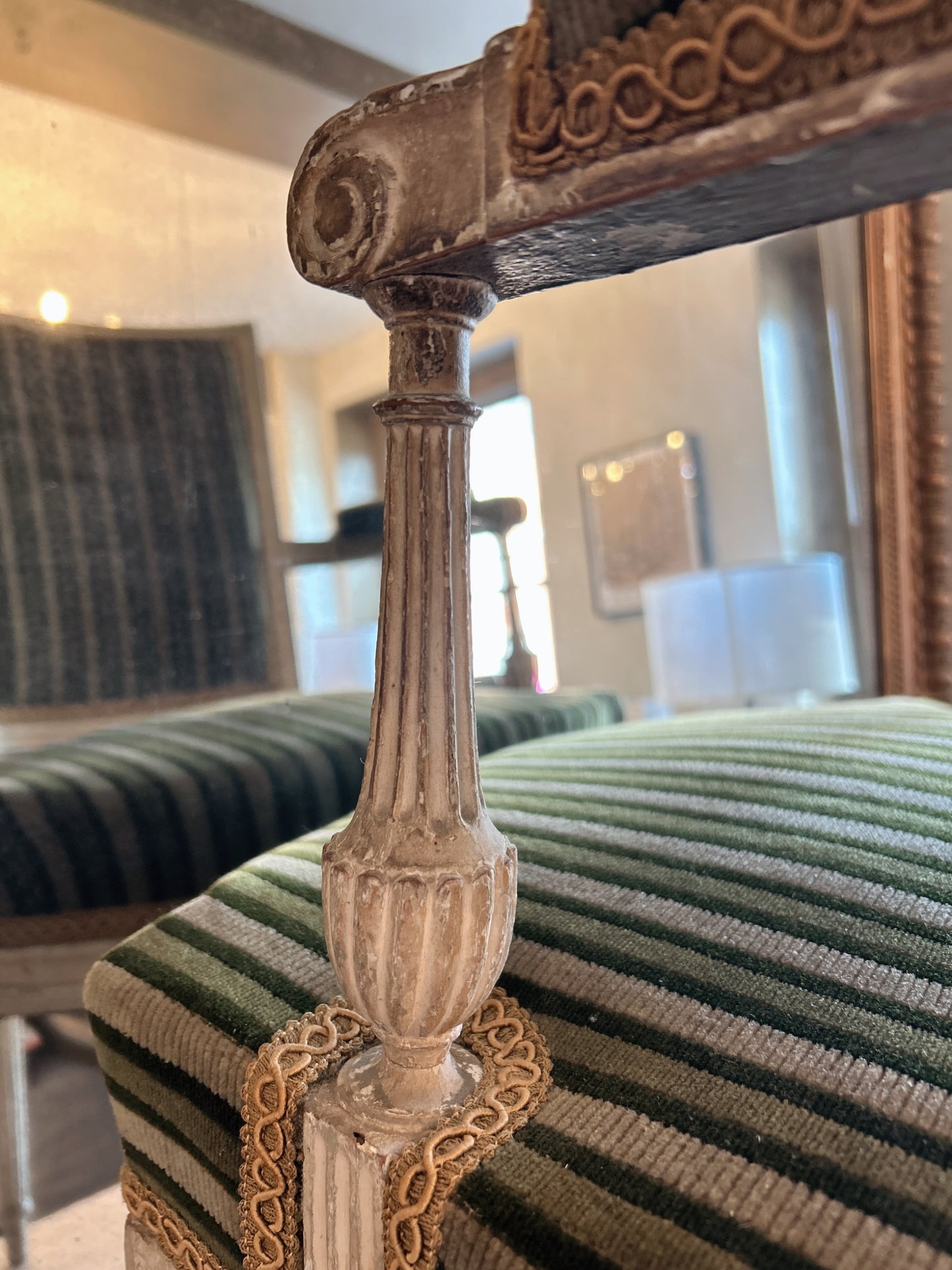 French antique armchair
