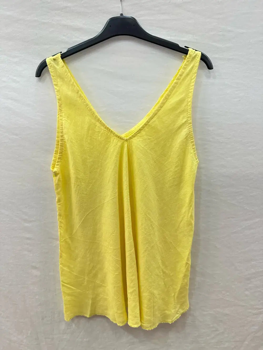 Basic Linen Tank Top @37252_DebLin: White