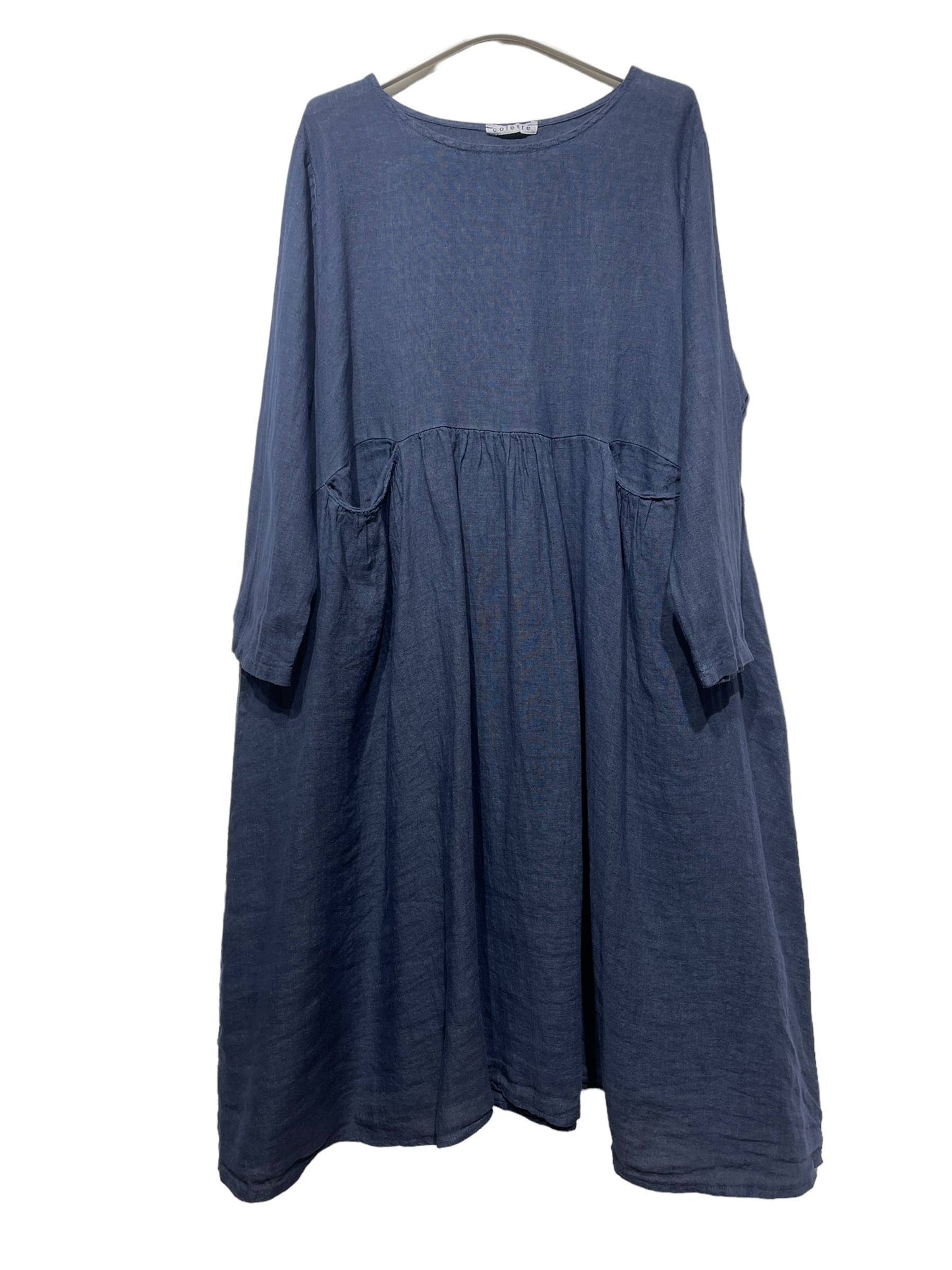 3127 LINEN DRESS SPRING SUMMER CLOTHING PLUS SIZE: CAMEL
