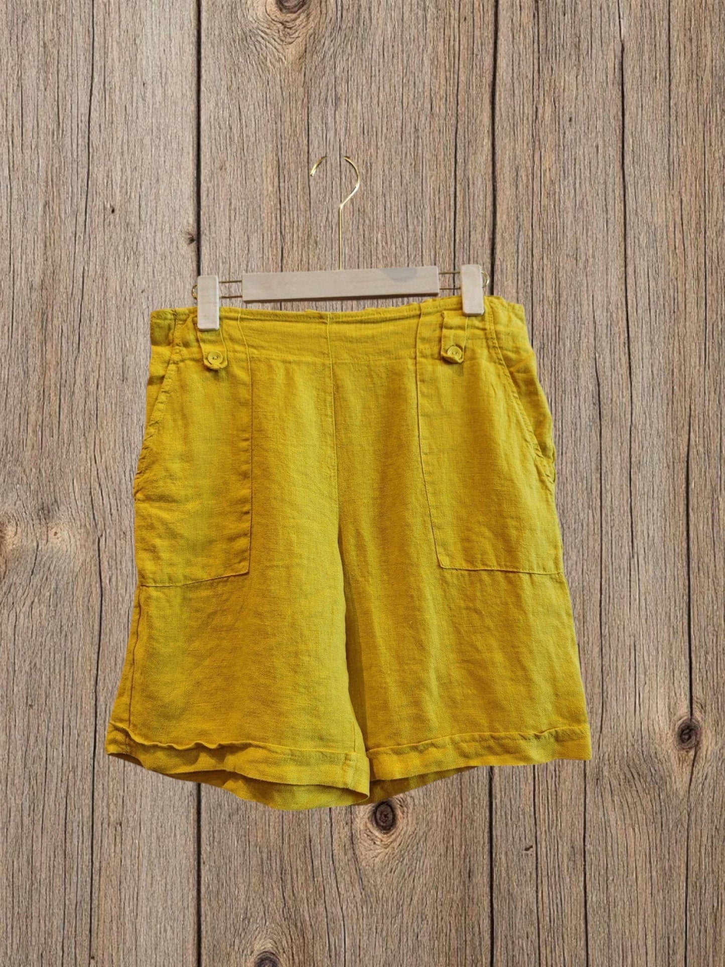 Ref-63070 100% LINEN SHORTS: Rosa