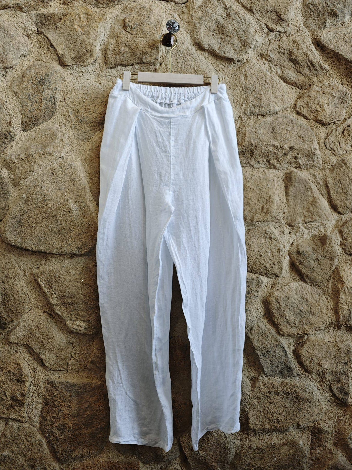 Ref-30622  LINEN PANTS 100%: Khaki