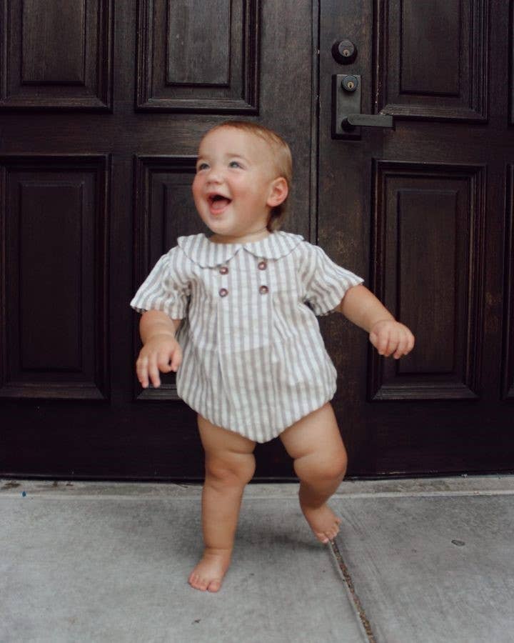 Annie & Charles® Organic Cotton PIM Bloomer: Beige / 3-6 M