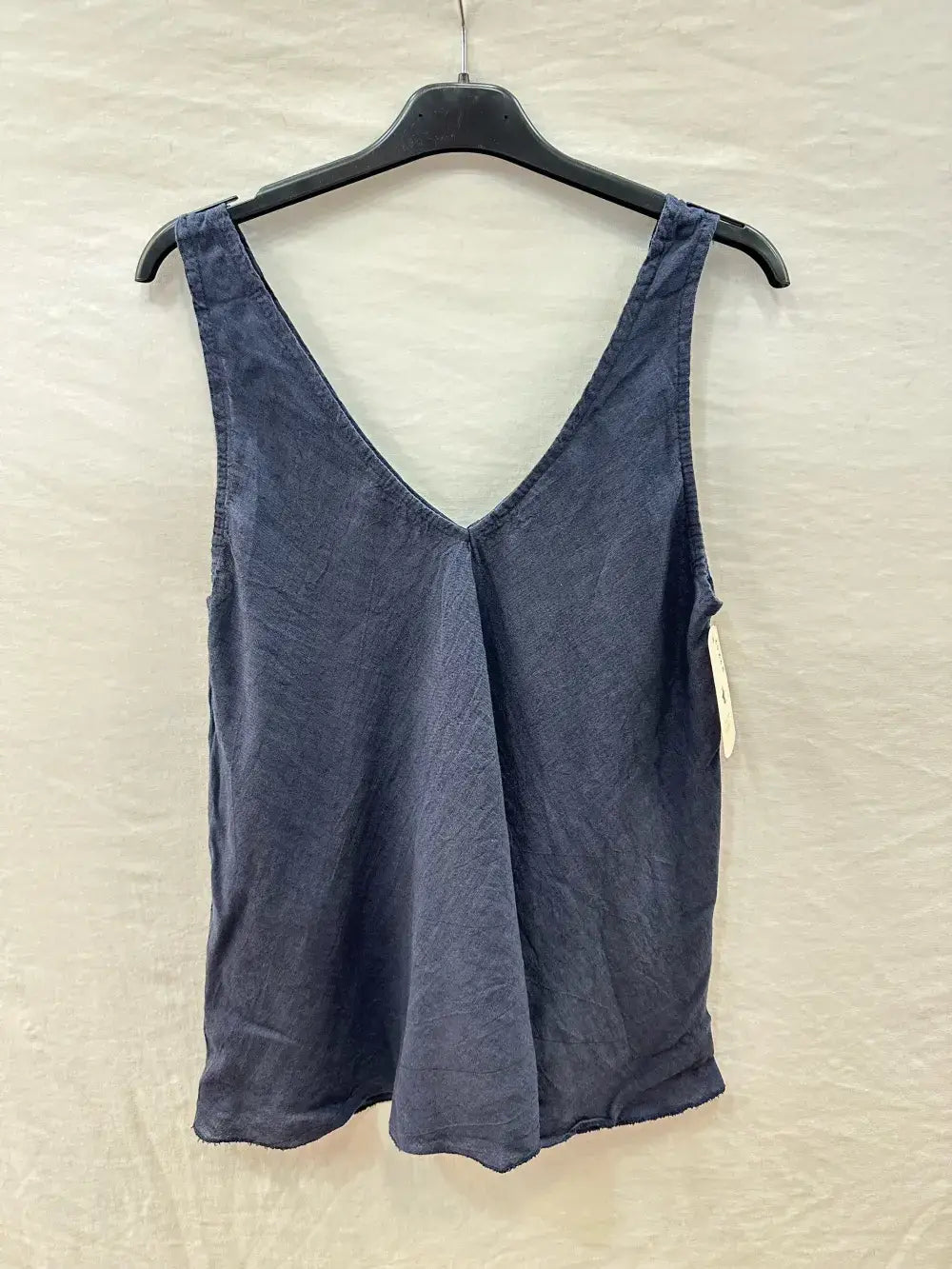 Basic Linen Tank Top @37252_DebLin: White