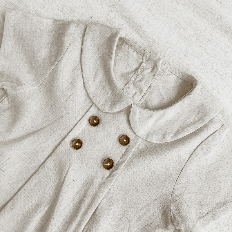 Annie & Charles® Organic Cotton PIM Bloomer: Beige / 6-12 M