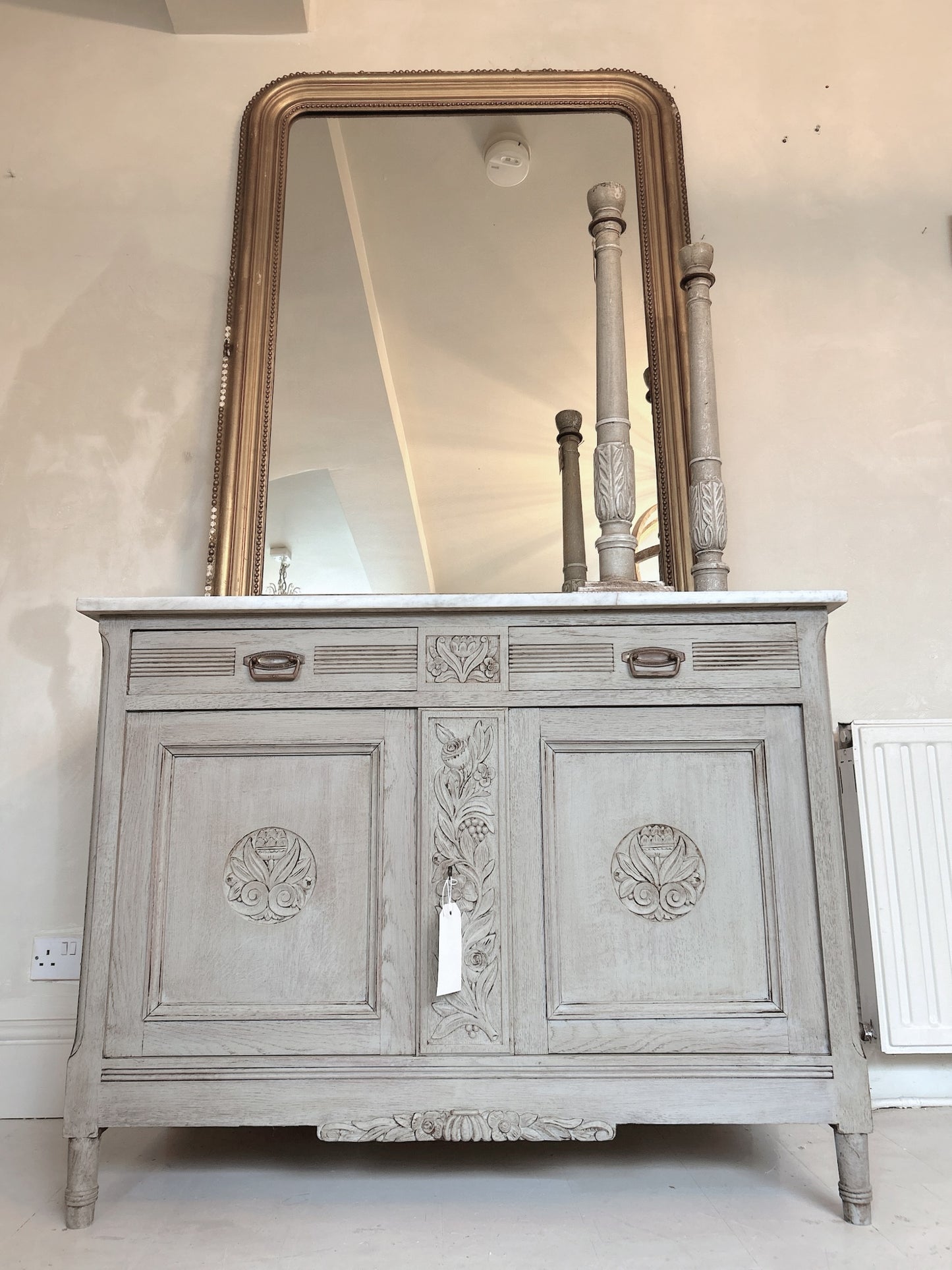 French antique painted commode