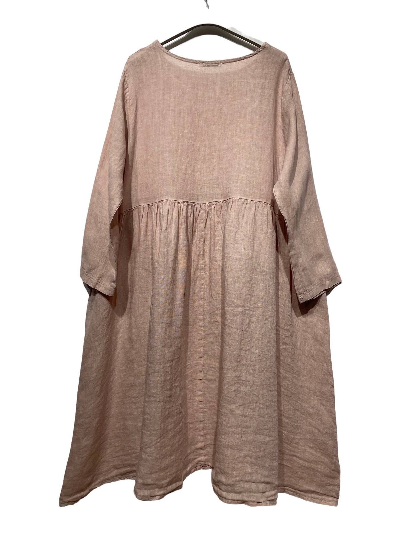 3127 LINEN DRESS SPRING SUMMER CLOTHING PLUS SIZE: Noir
