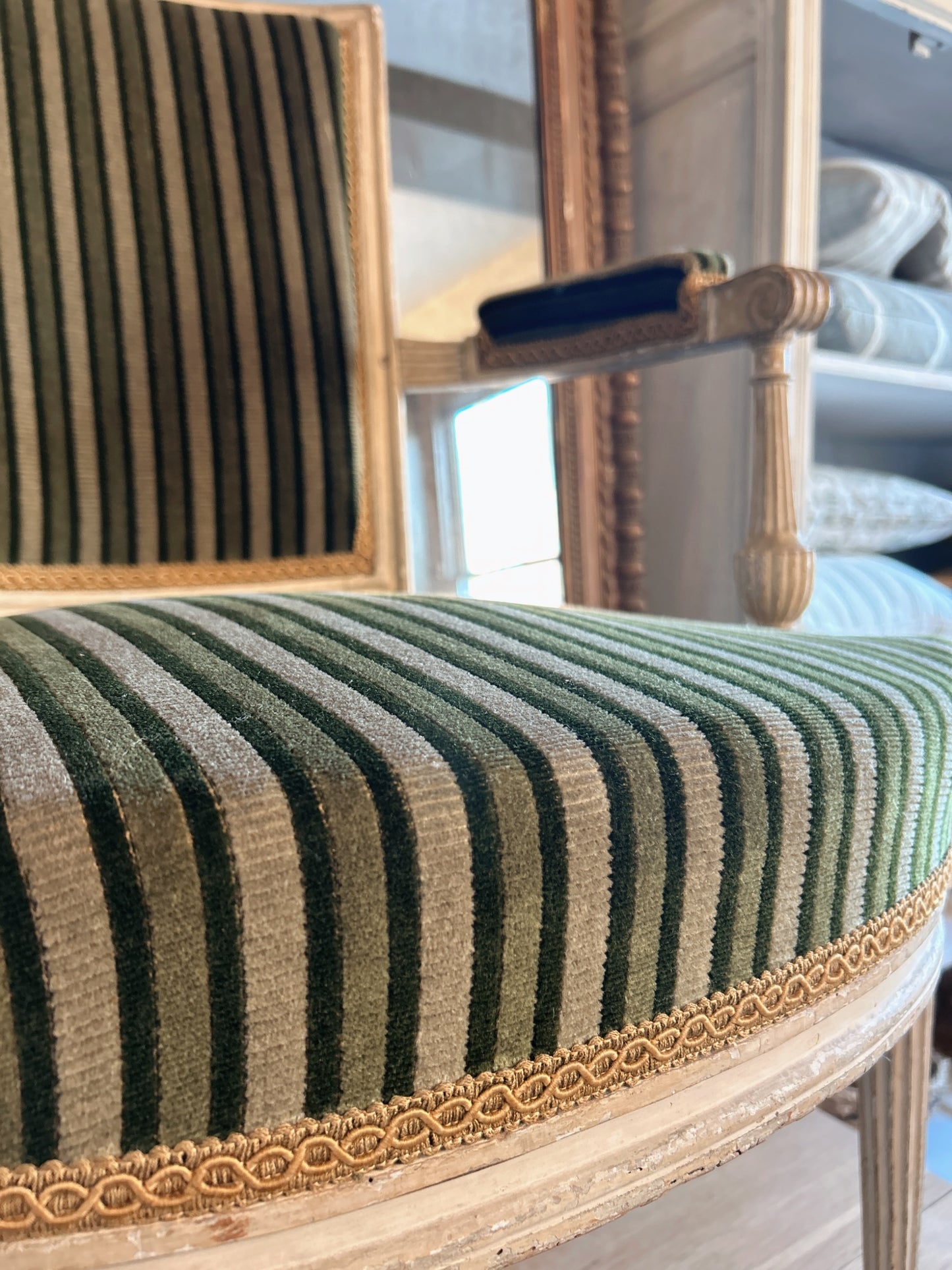 French antique armchair