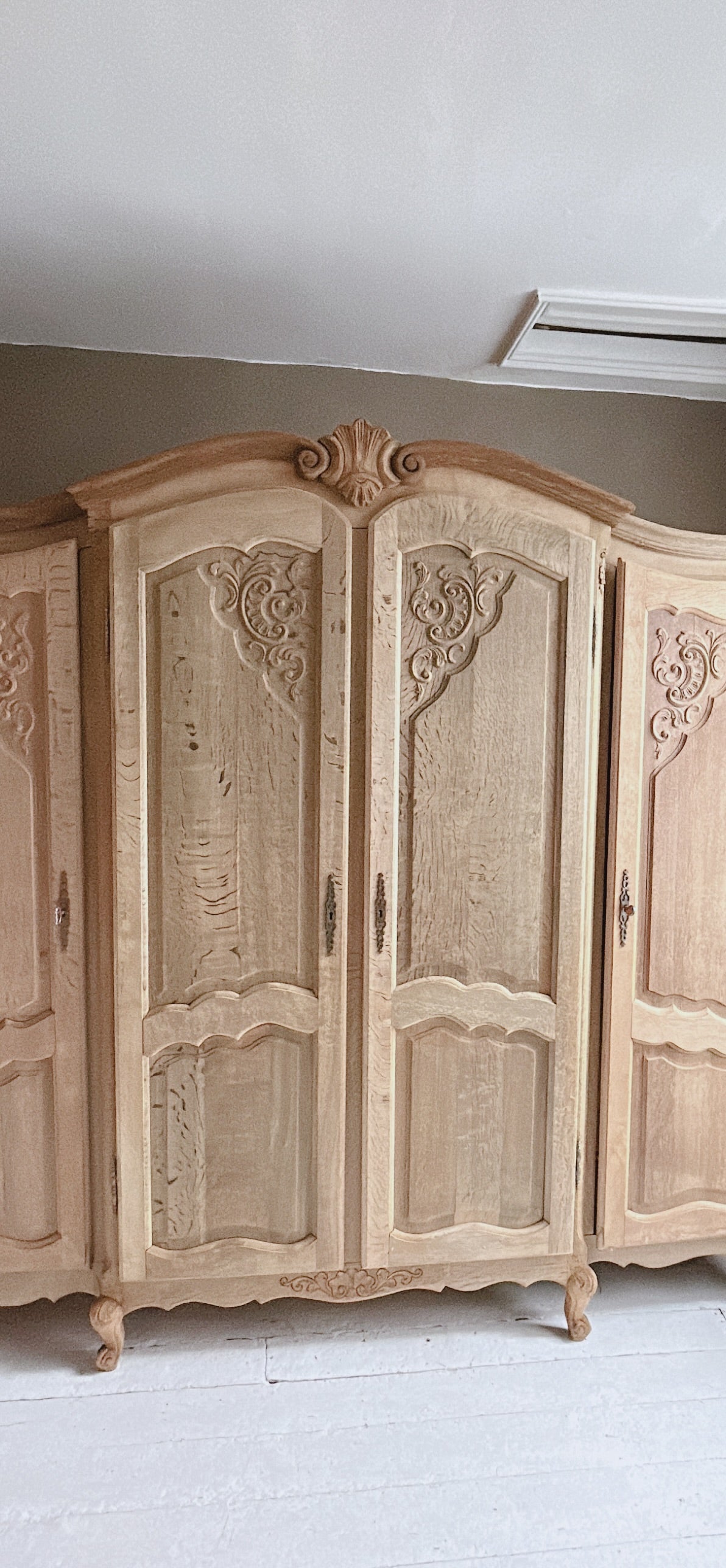 Large French4 door Armoire in Oak