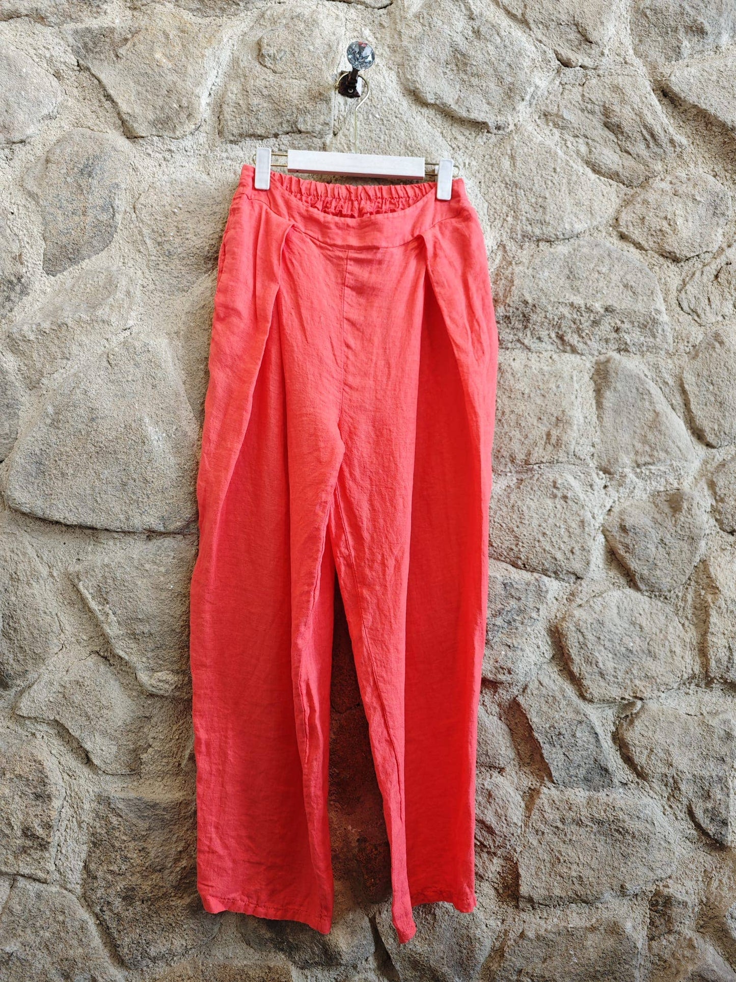 Ref-30622  LINEN PANTS 100%: Khaki
