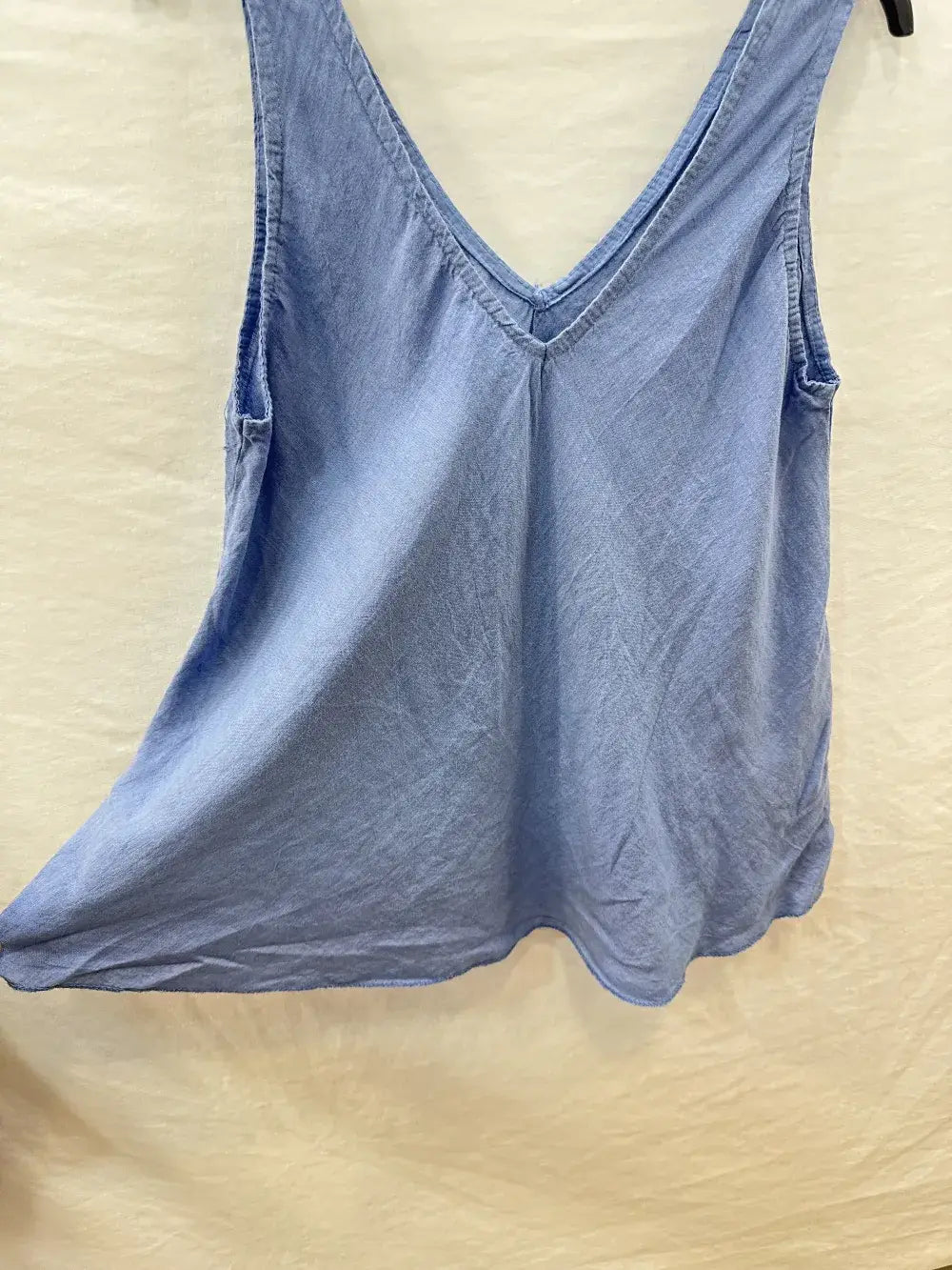 Basic Linen Tank Top @37252_DebLin: Camel