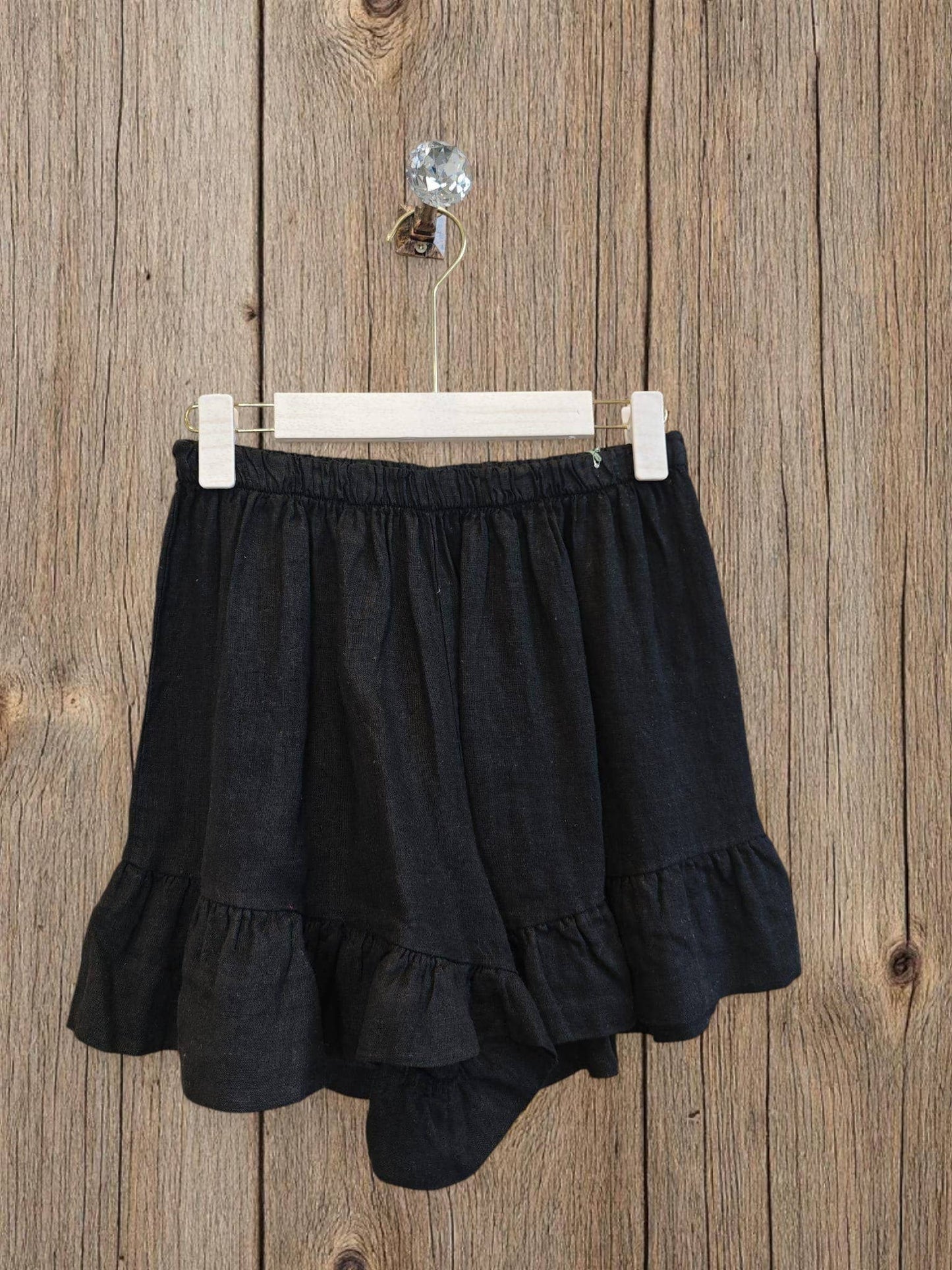 Ref-6575 SHORT LINEN PANTS 100%: Blank