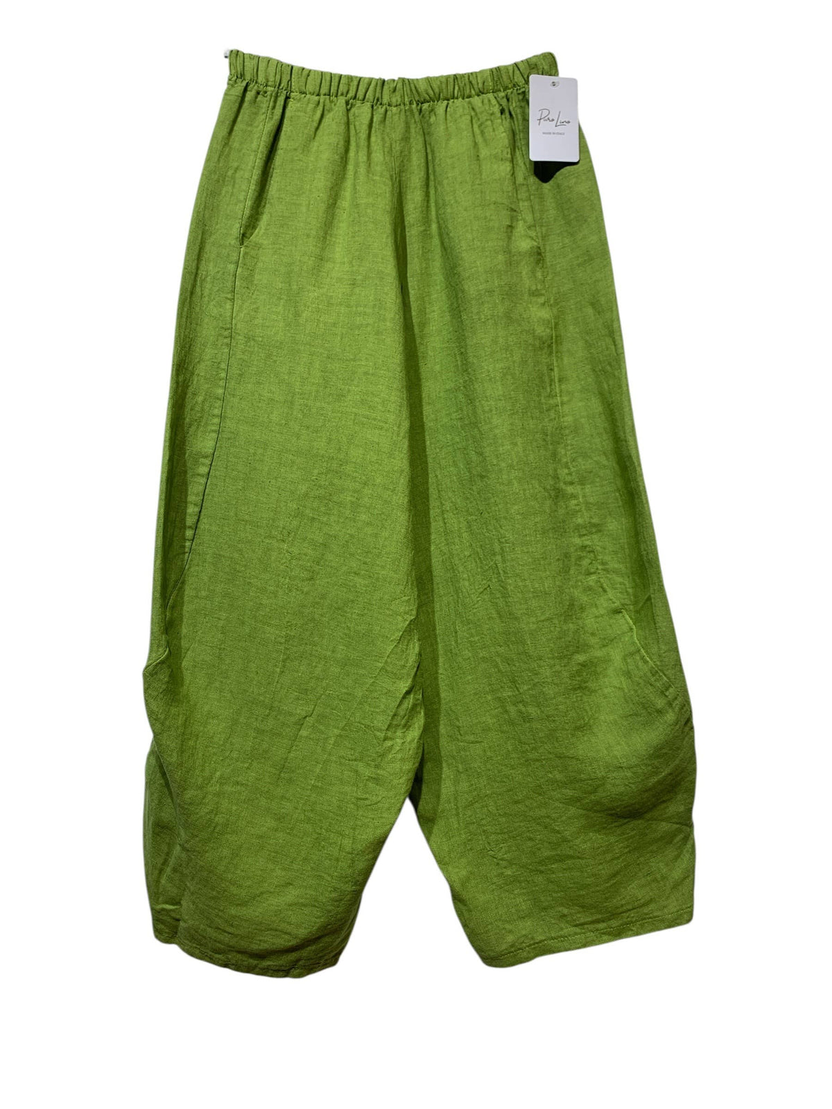 8414 LINEN PANTS WITH POCKETS, OVERSIZED FIT, BEST SELLER: GRIS FONCE