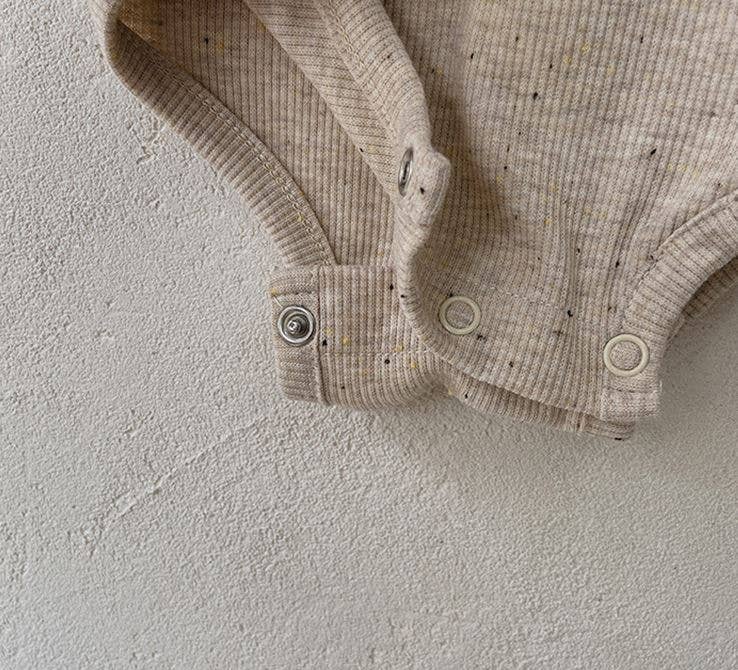 Annie & Charles® bodysuit with beanie: Beige / 3-6 M