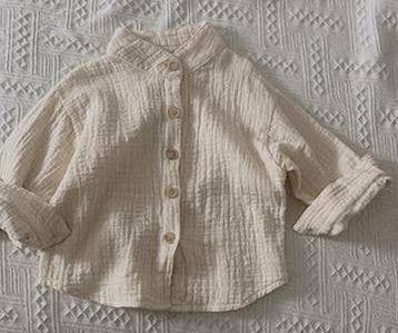 Annie & Charles® muslin shirt: Cream / 12-18 M
