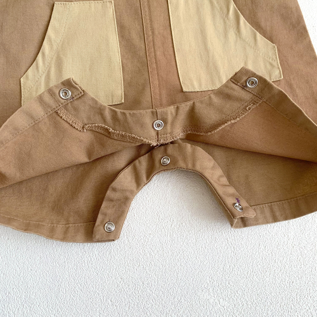 Annie & Charles® JO Overalls: Khaki / 6-12 M