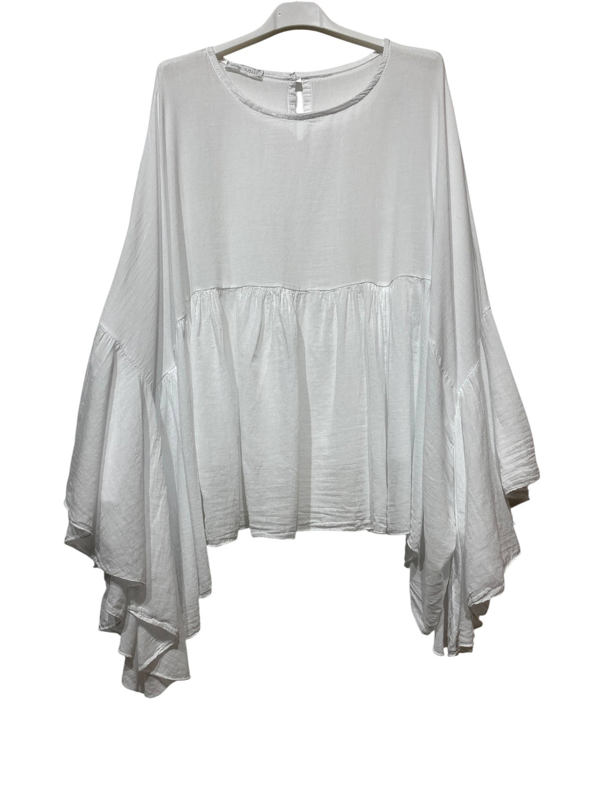 Cotton voile blouse 12121: MARRON