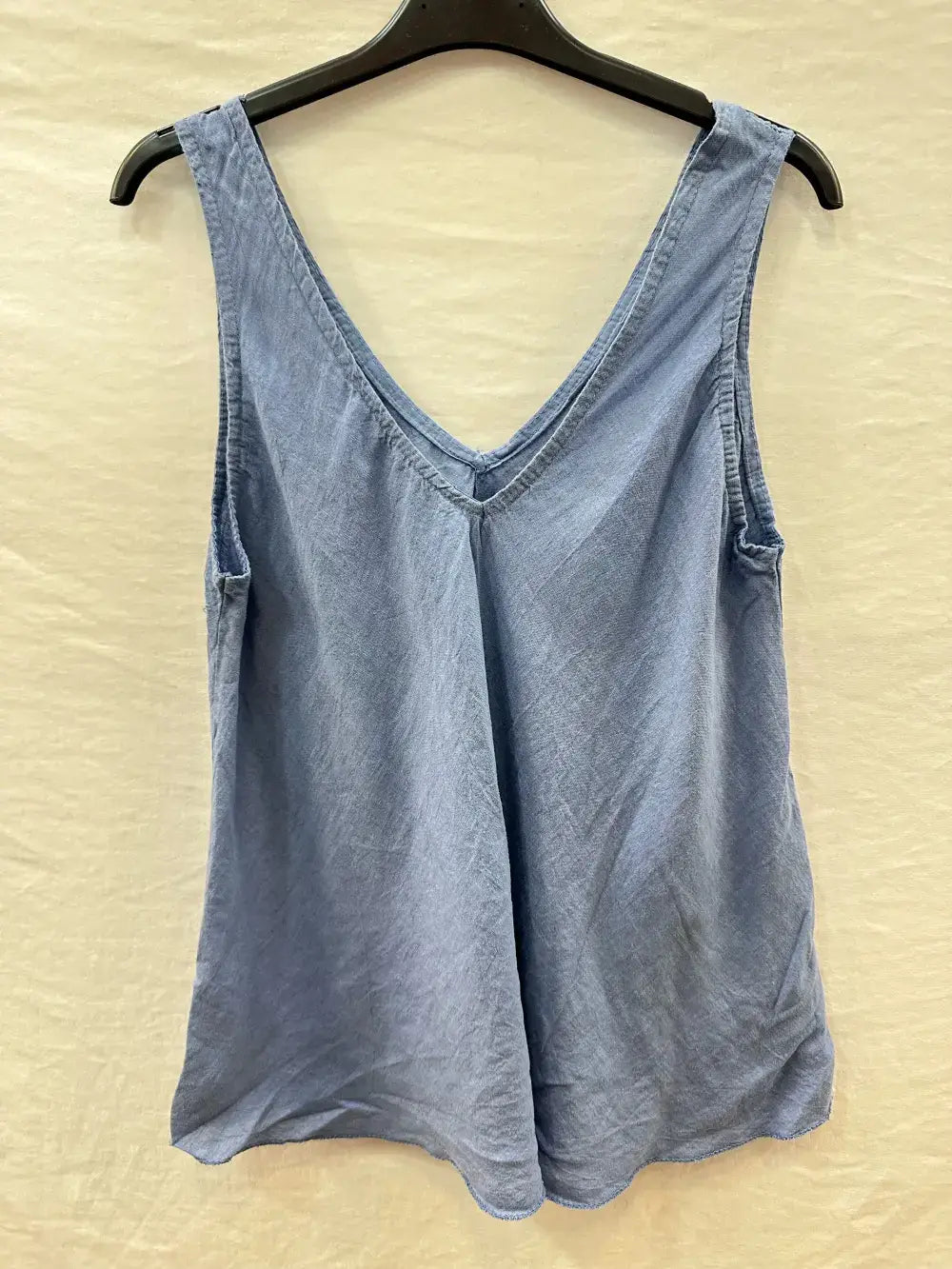 Basic Linen Tank Top @37252_DebLin: Camel