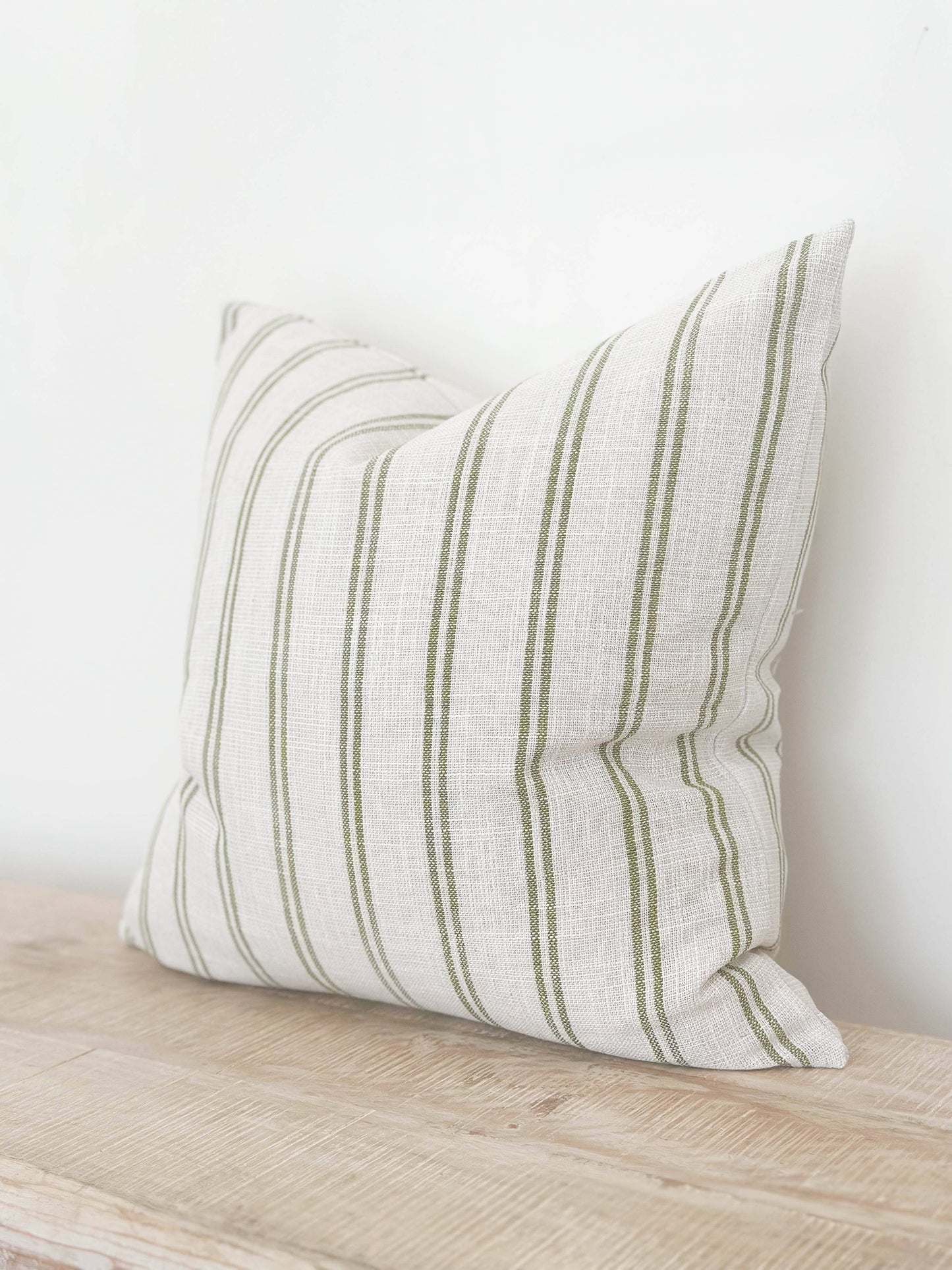 Rosie Cushion Cover 45×45 – Olive Stripe