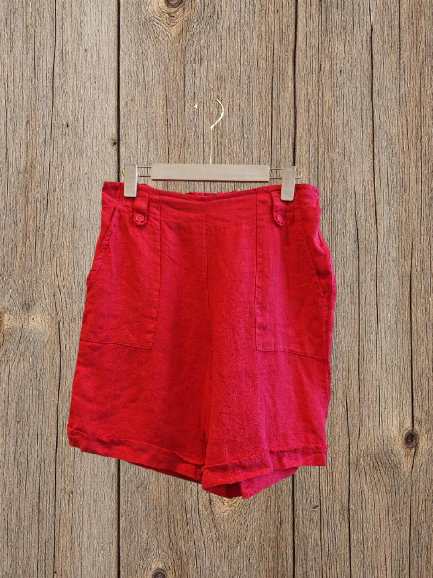 Ref-63070 100% LINEN SHORTS: Rosa