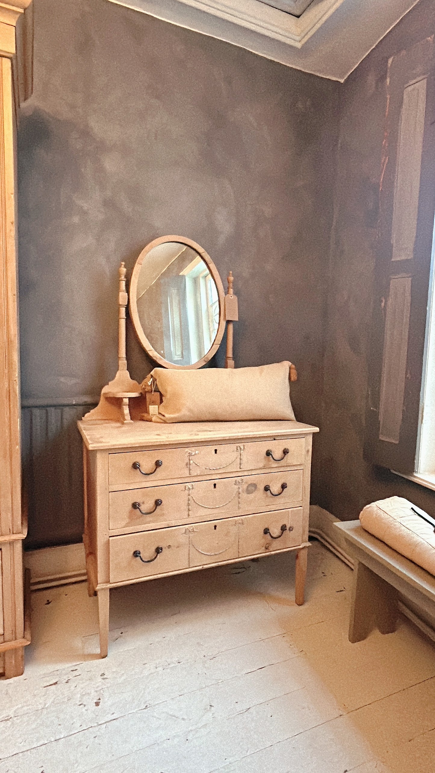 French pine dressing table