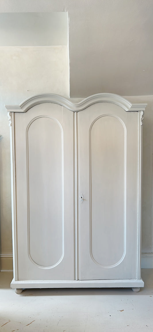 Dutch painted armoire - Old Linen