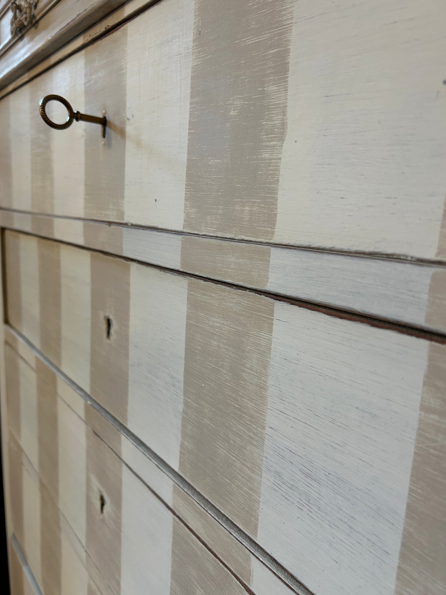 Antique French painted chest of drawers