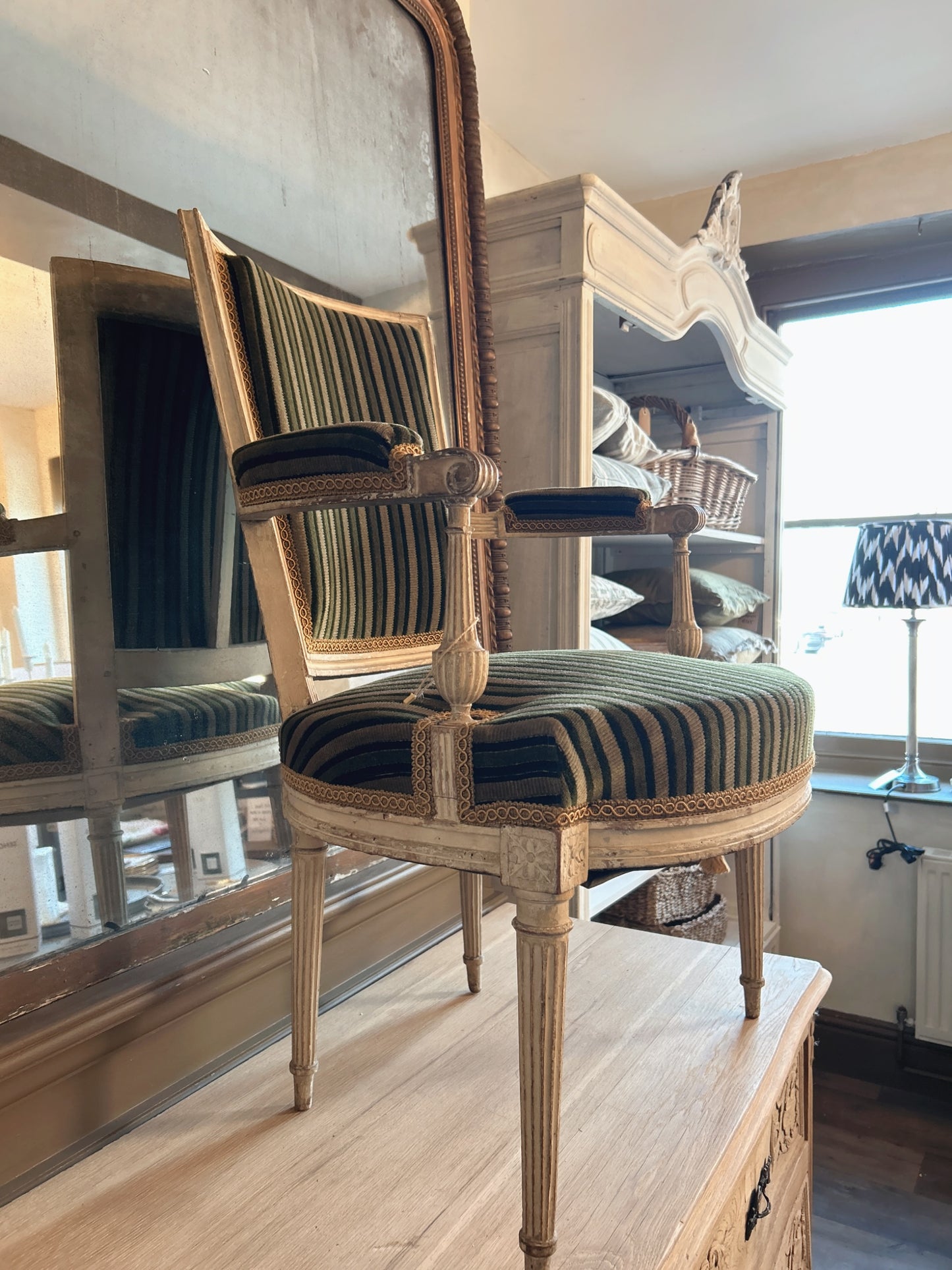 French antique armchair