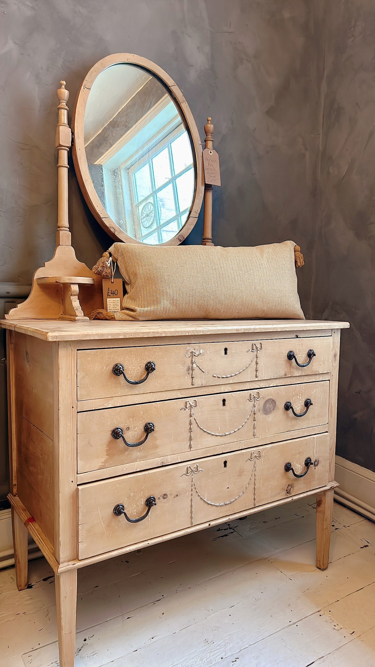 French pine dressing table