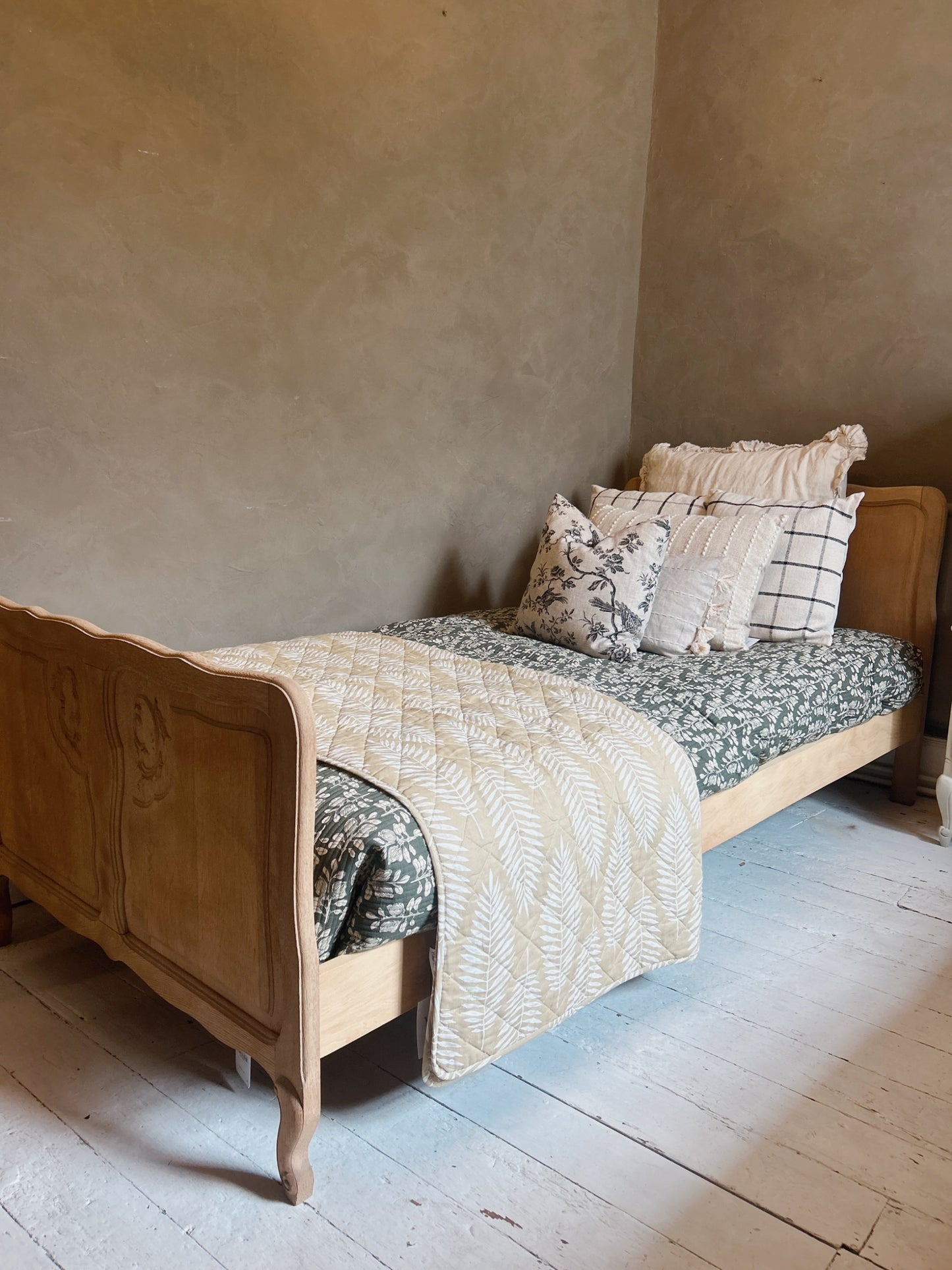 Pair of French sandblasted Single beds
