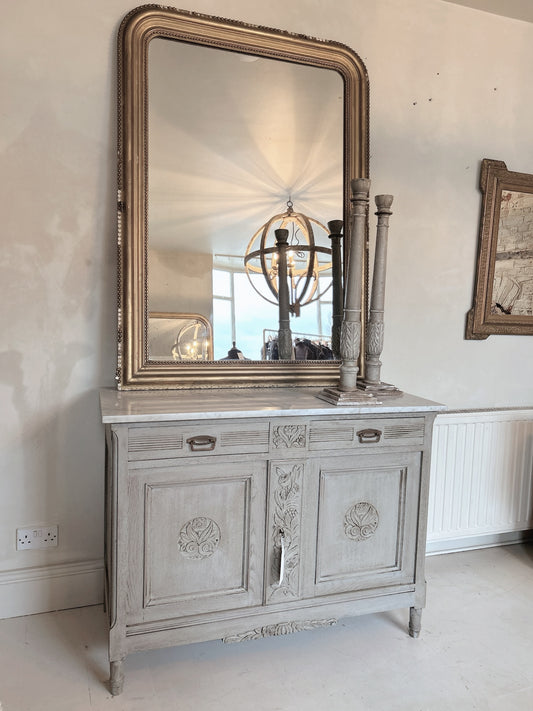 French antique painted commode