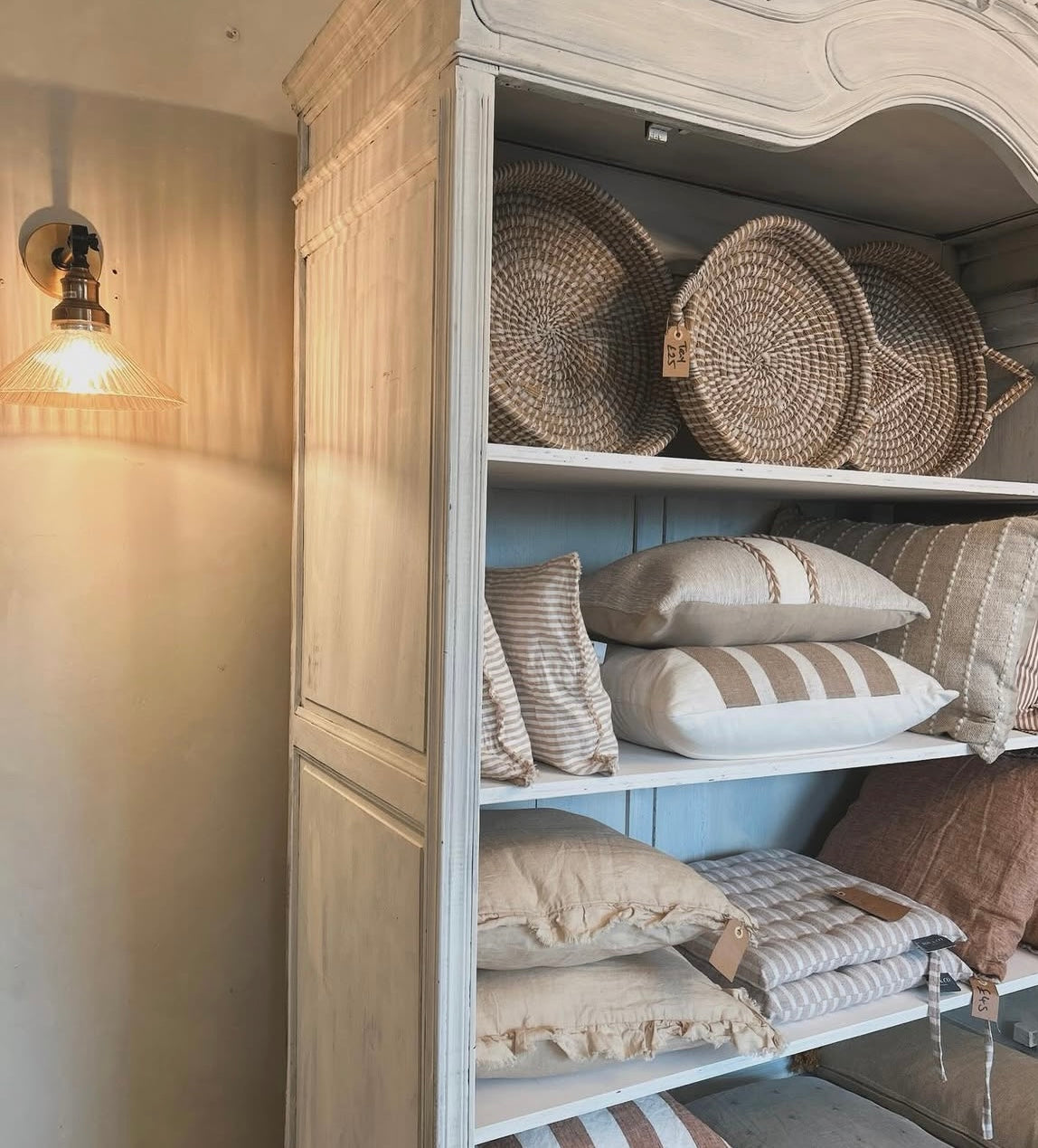 French Open bookcase armoire