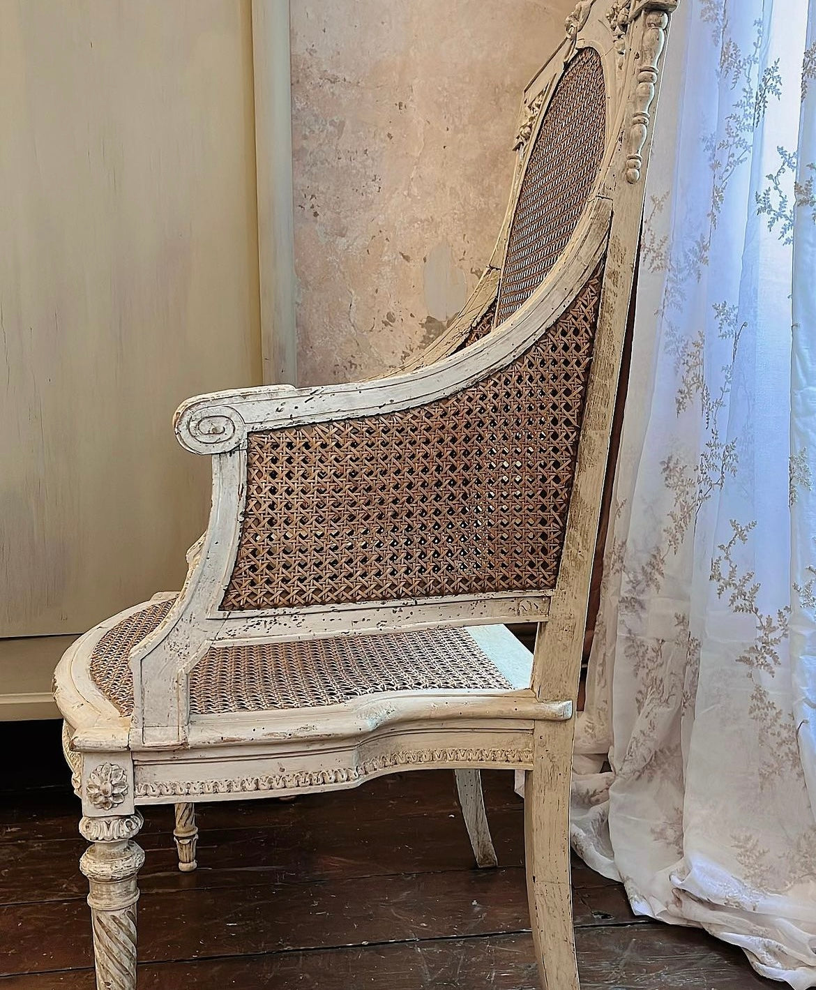Antique Bergere chairs 2 available