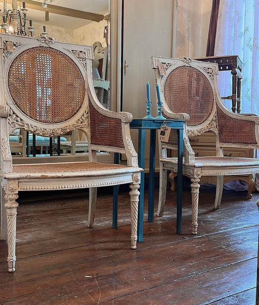 Antique Bergere chairs 2 available