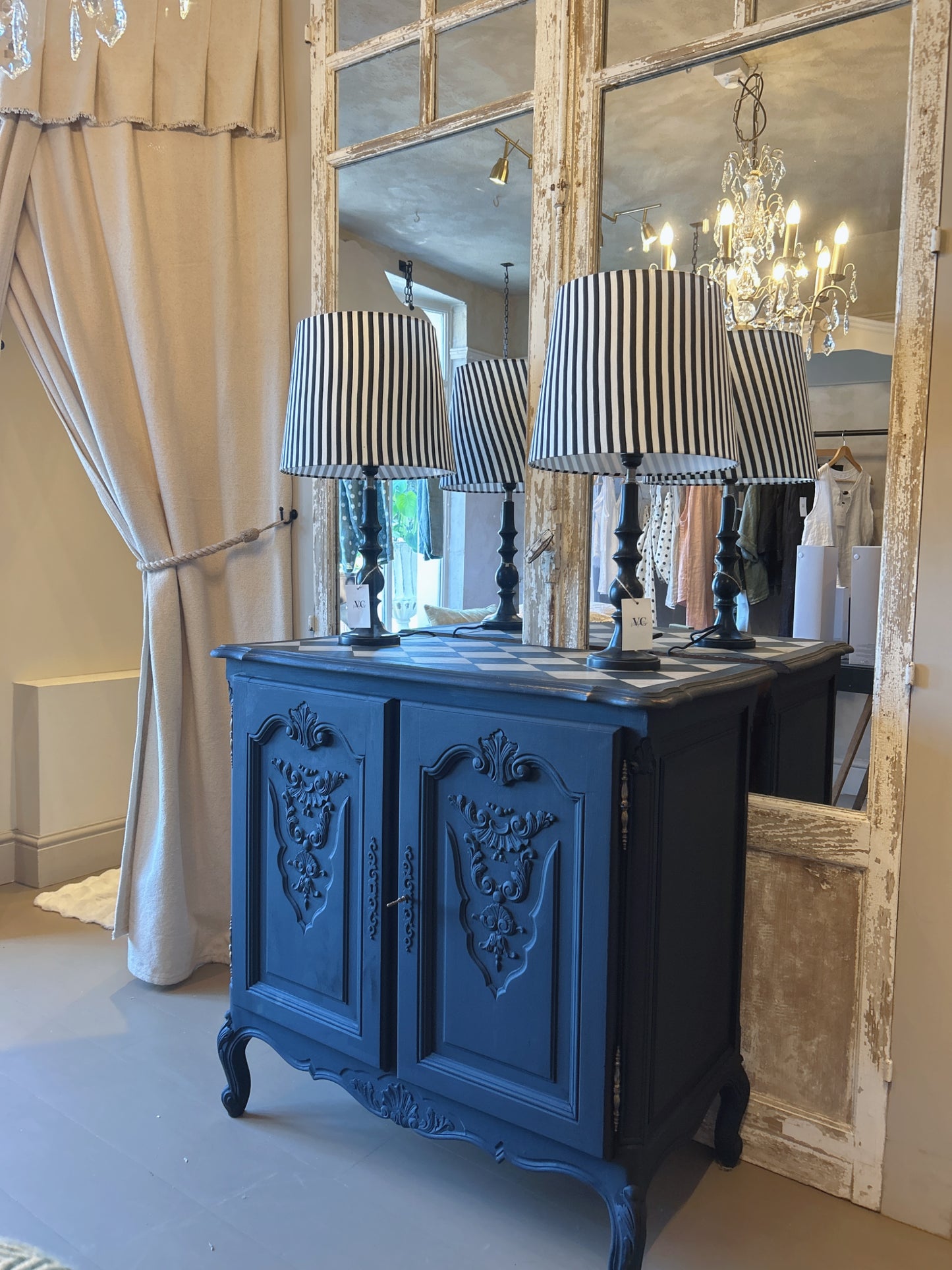French painted cabinet