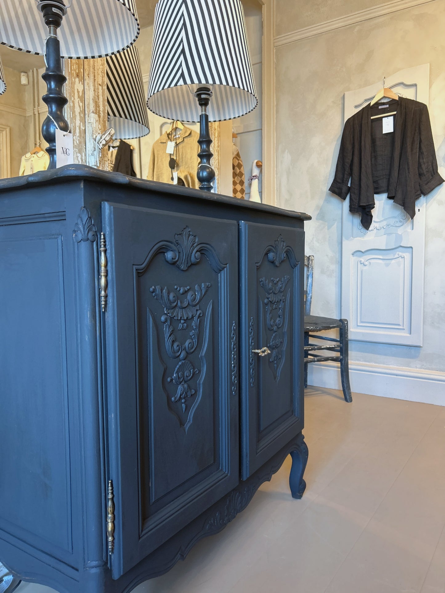 French painted cabinet
