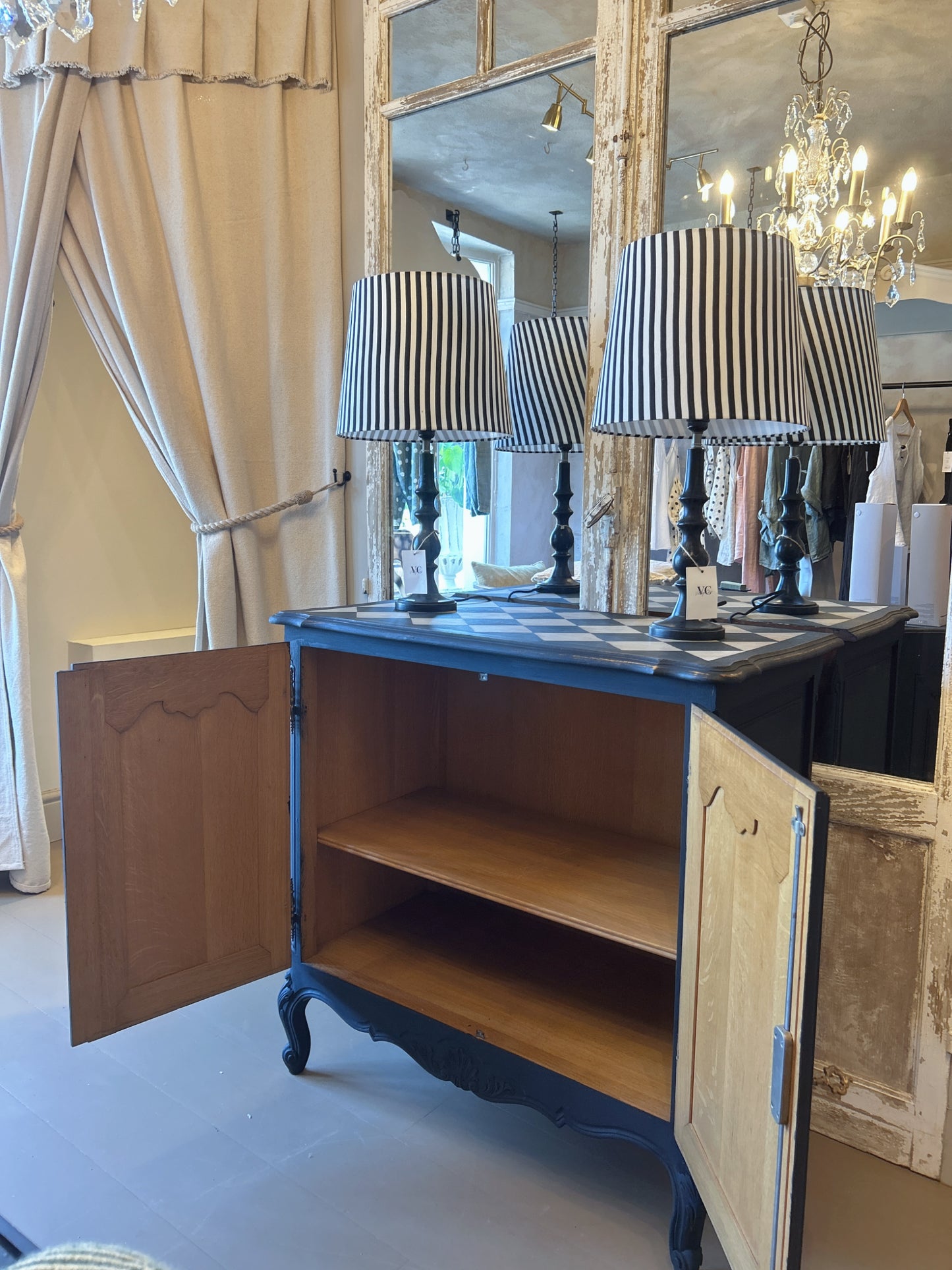 French painted cabinet