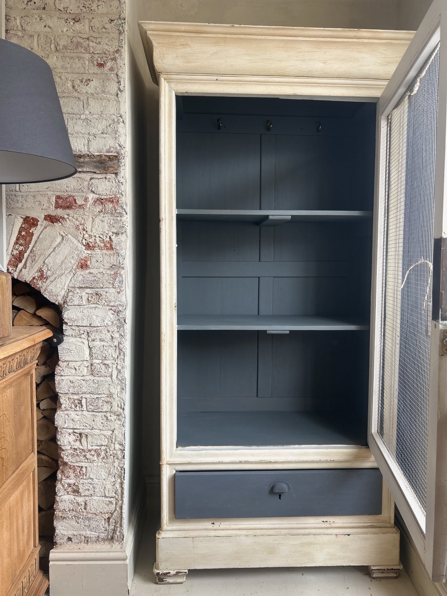 French linen armoire