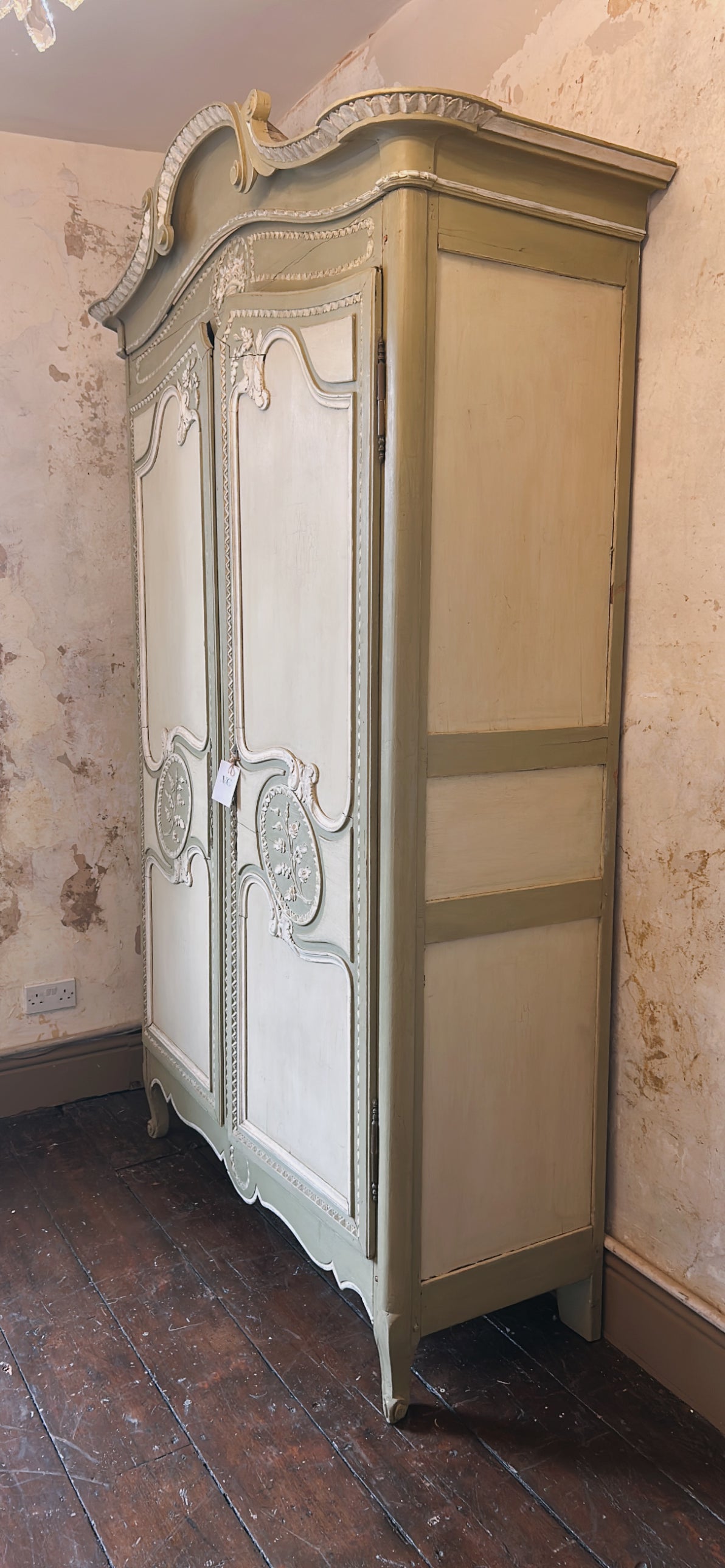 French Painted Louis antique Armoire