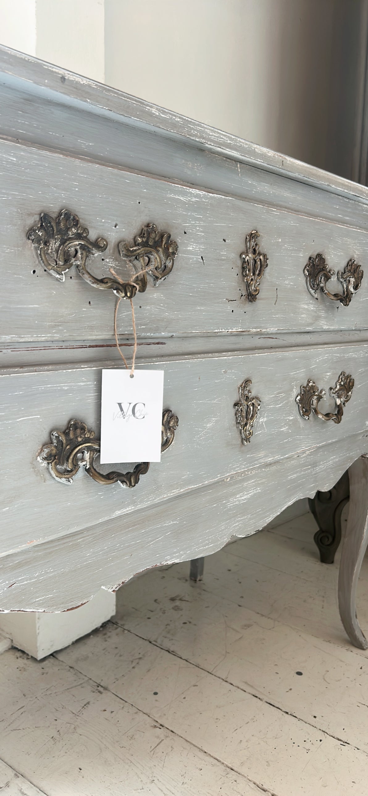 French Louis XV painted commode