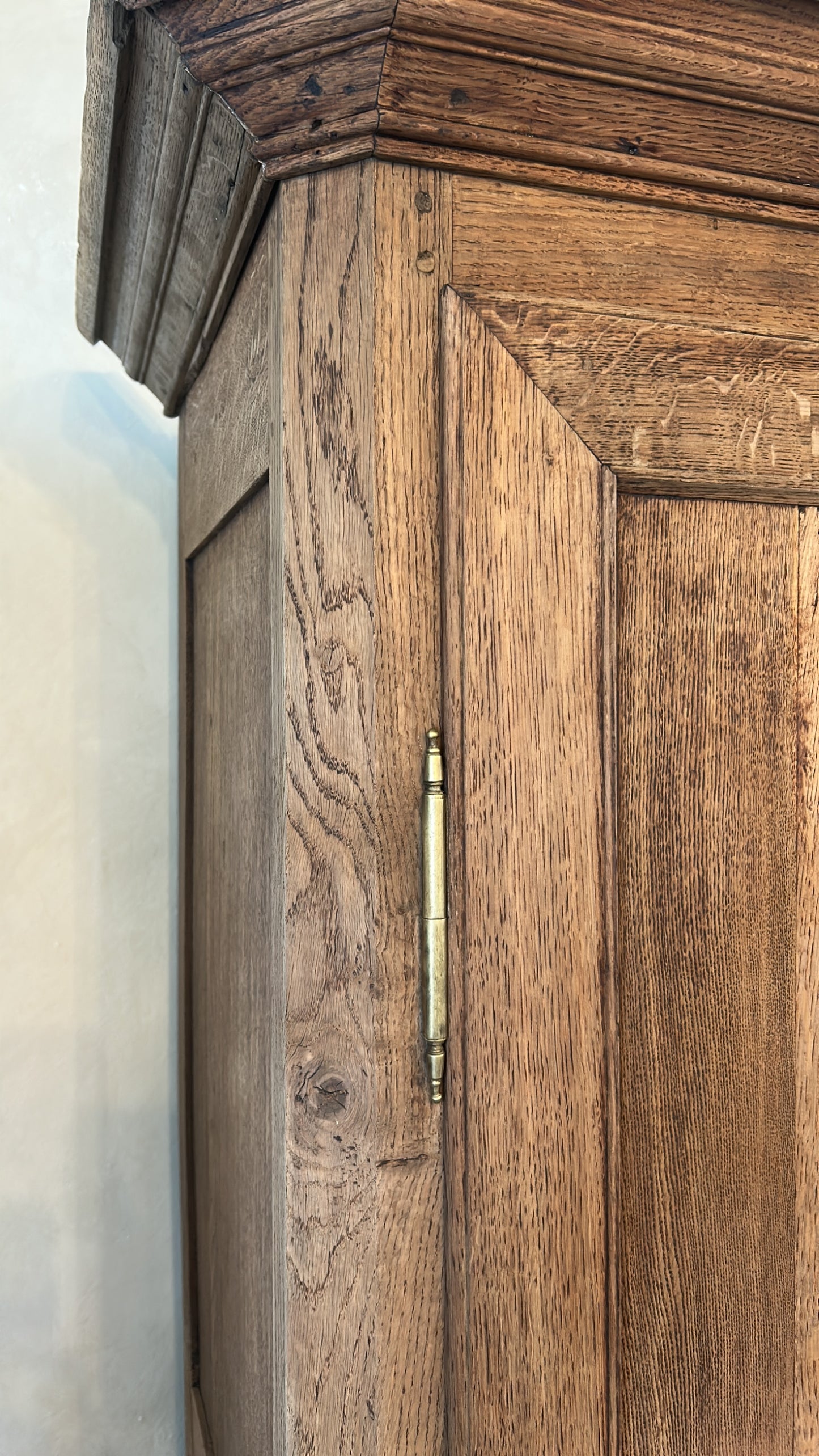 French antique armoire - linen cupboard