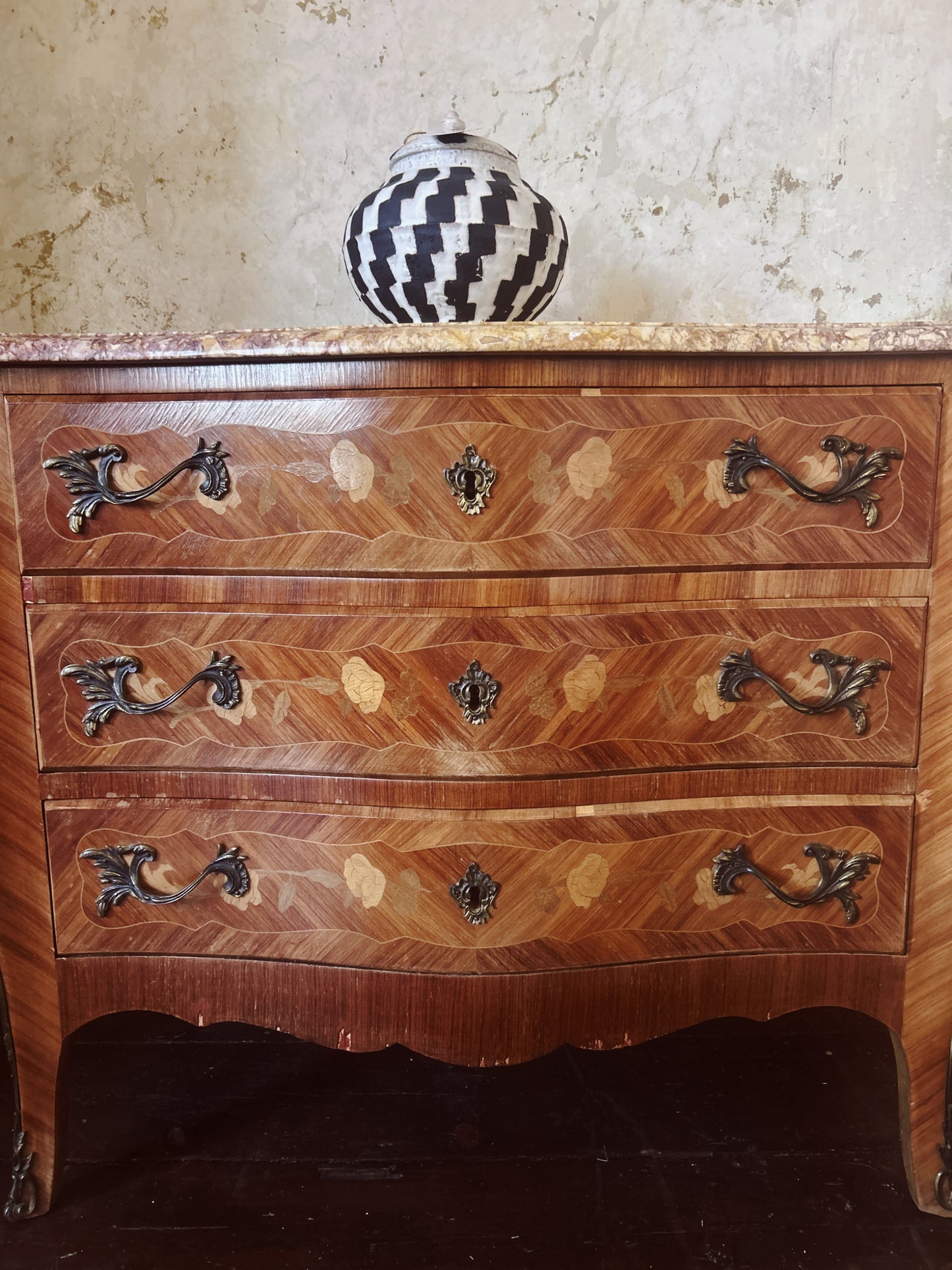 French Antique marble commode