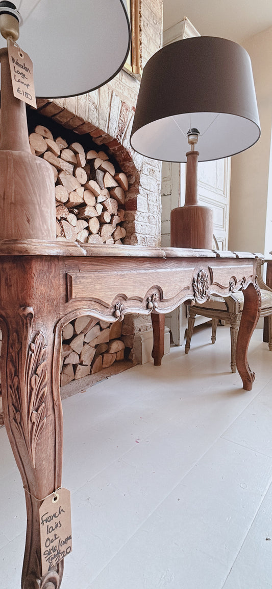 French Louis Oak coffee - side table