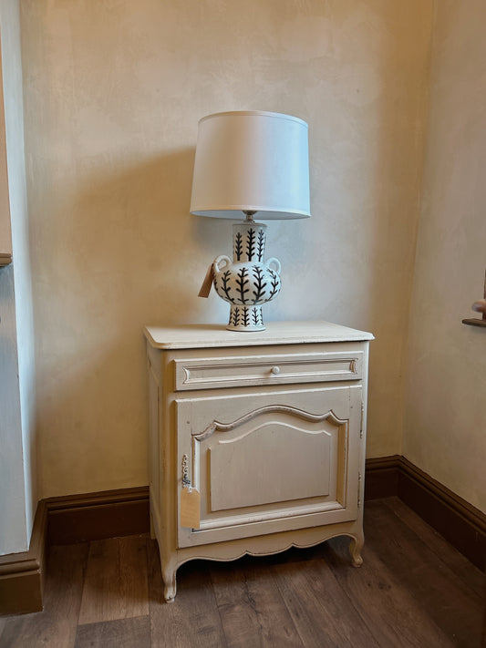 French oak painted cabinet