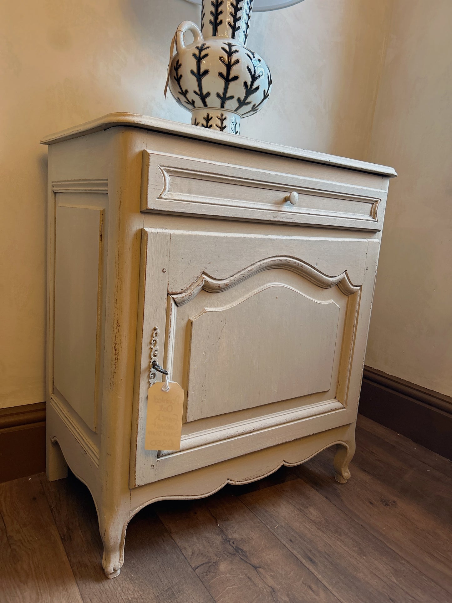 French oak painted cabinet