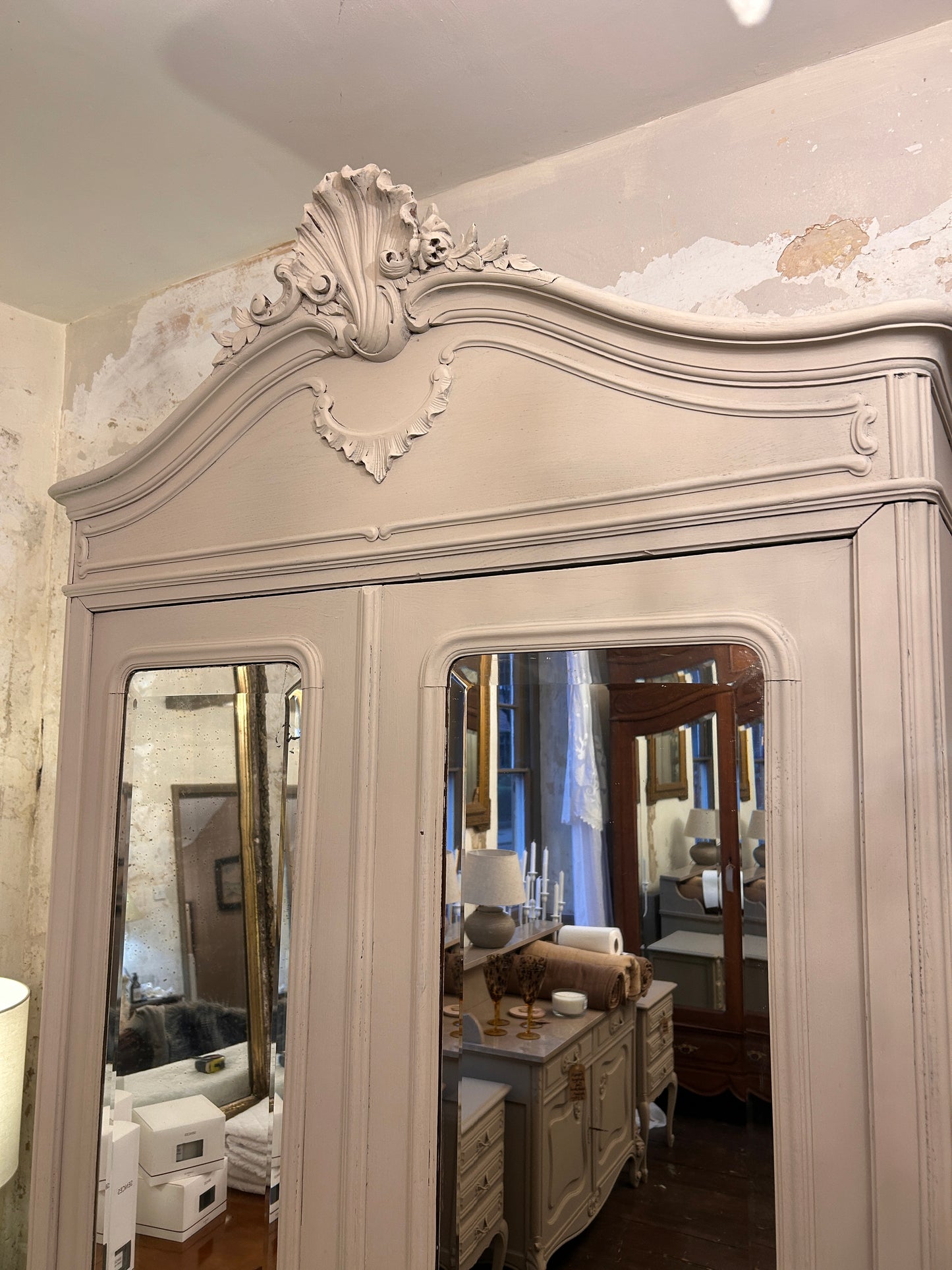 French antique Louis XV armoire