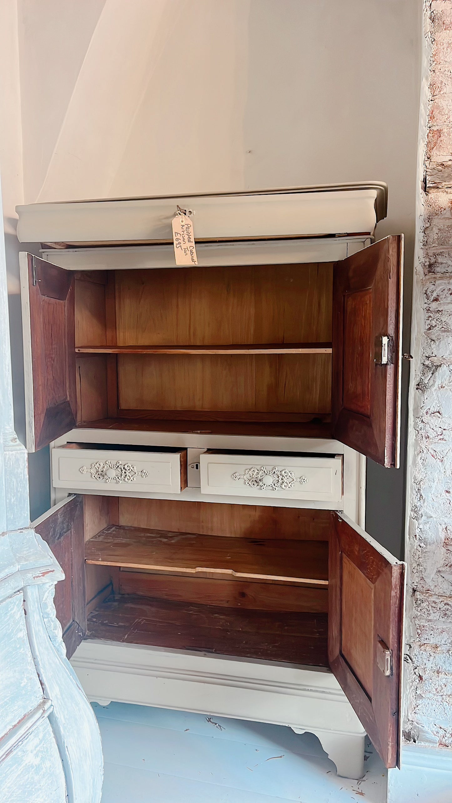 French painted cupboard Artisan Tan